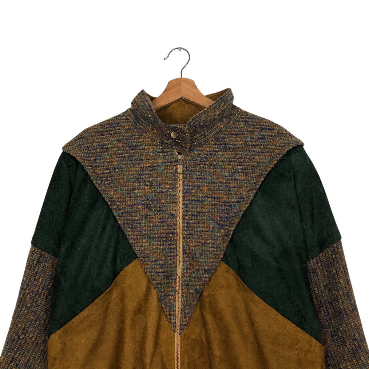 Japanese Brand 📌Vintage Bomber Jacket Patchwork Lunna Issey Miyake Size US M / EU 48-50 / 2 - 4 Thumbnail
