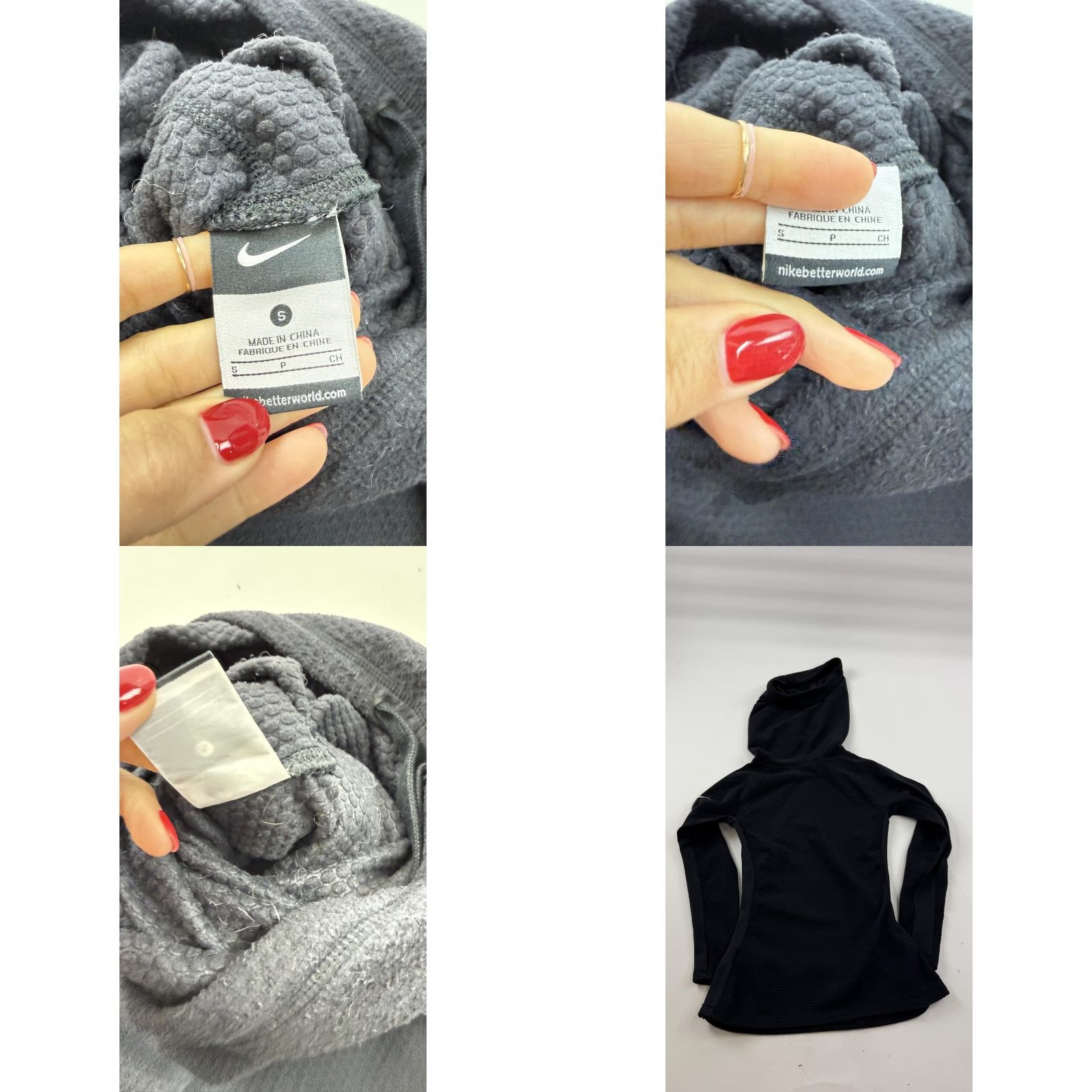 Nike Nike Womens Hoodie Pullover Sweatshirt Black Small Cowl Neck Fleece Polyester 508217-010 Size S / US 4 / IT 40 - 8 Thumbnail