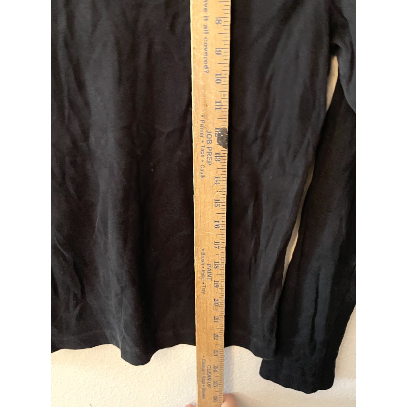 Tommy Hilfiger Tommy Hilfiger T Shirt Medium Black Solid Long Sleeve Round Neck Tee Womens Size M / US 6-8 / IT 42-44 - 4 Thumbnail