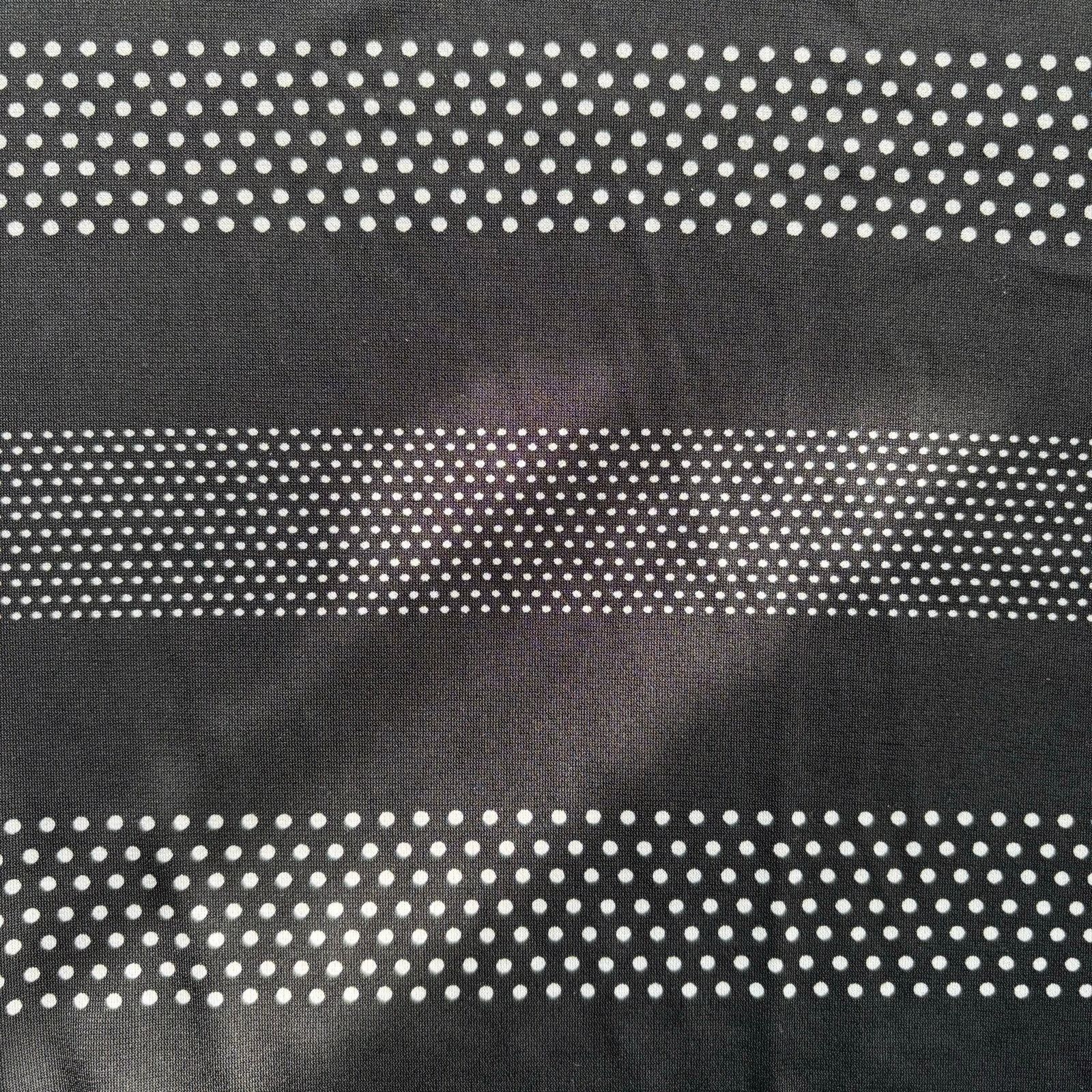 Michael Kors MICHAEL Michael Kors Black Top with White Polka Dot Stripes Size XXL / US 16-18 / IT 52-54 - 5 Thumbnail