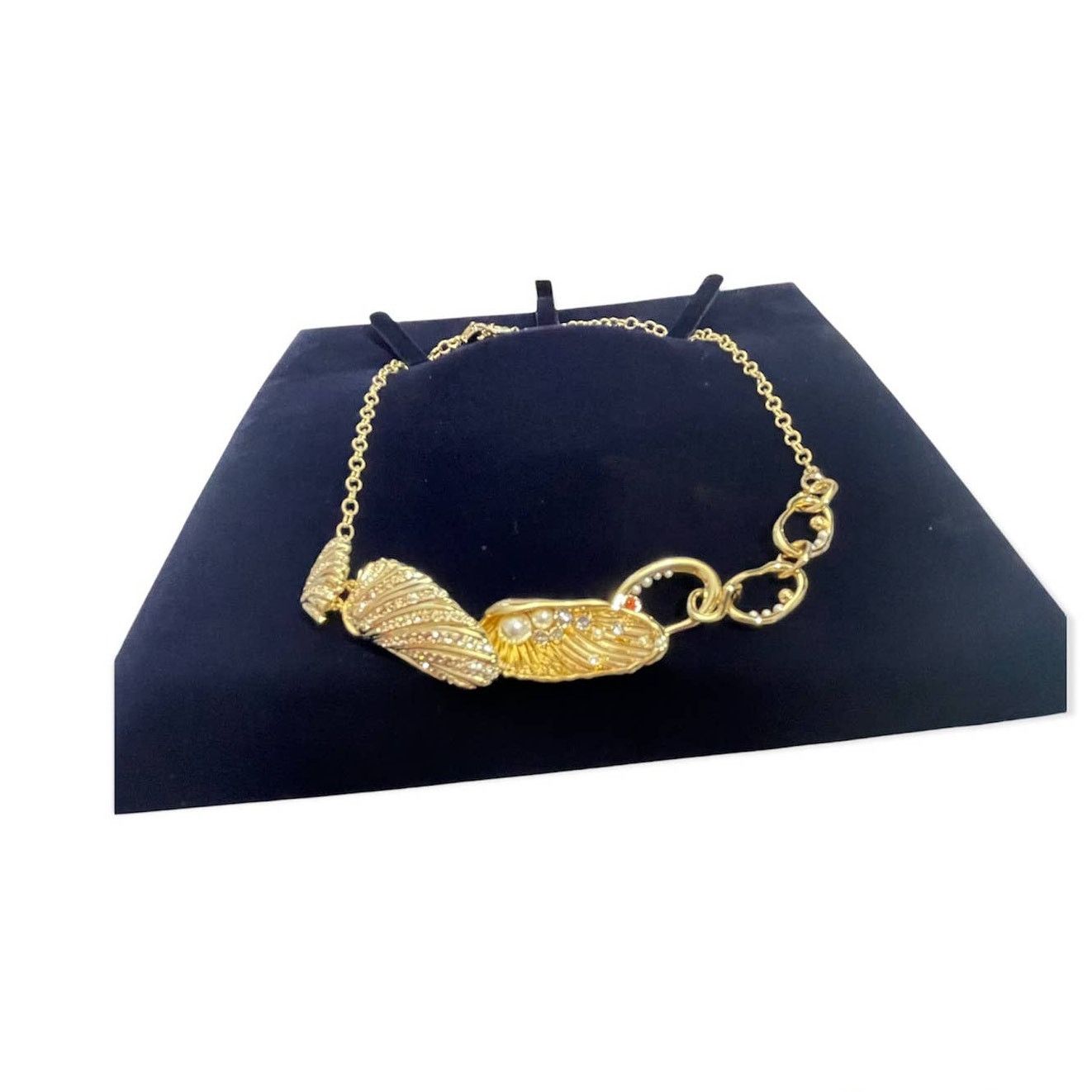 Swarovski Swarovski Shell Gold Tone And Crystal Necklace New Size ONE SIZE - 6 Thumbnail