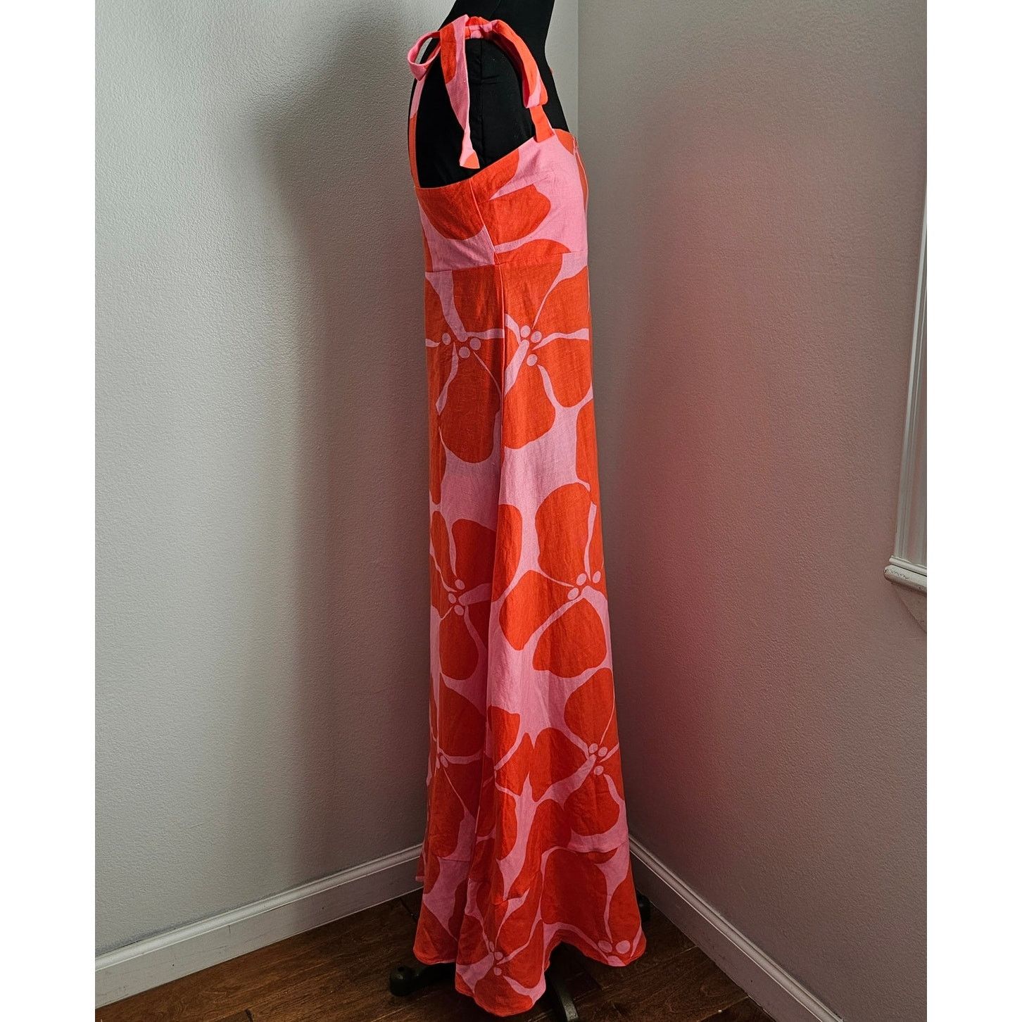 Other Mister Zimi Linen Blend Floral Midi Iris Dress in Hydra 4 Size S / US 4 / IT 40 - 7 Thumbnail