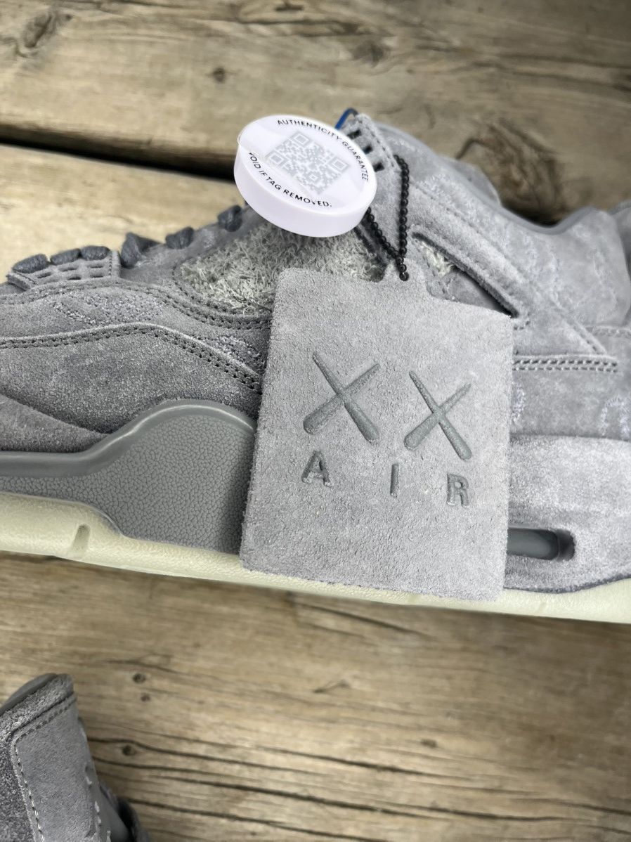 Jordan Brand × Kaws Kaws X Air Jordan Retro 4 Suede Grey Deadstock Size US 9.5 / EU 42-43 - 4 Thumbnail
