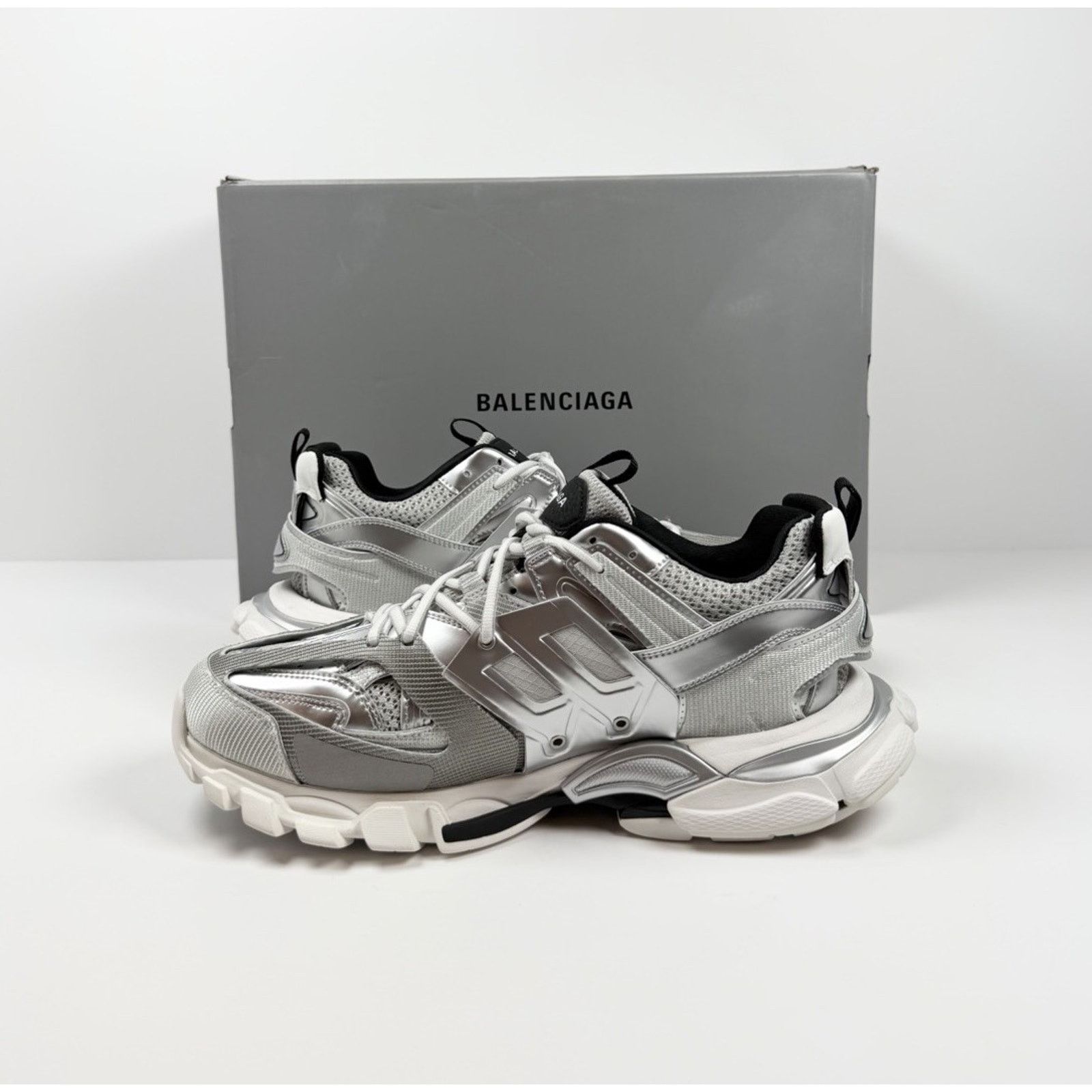 Balenciaga Size 43EU/10US - Balenciaga Track Metallic Silver NEW! Size US 10 / EU 43 - 6 Thumbnail