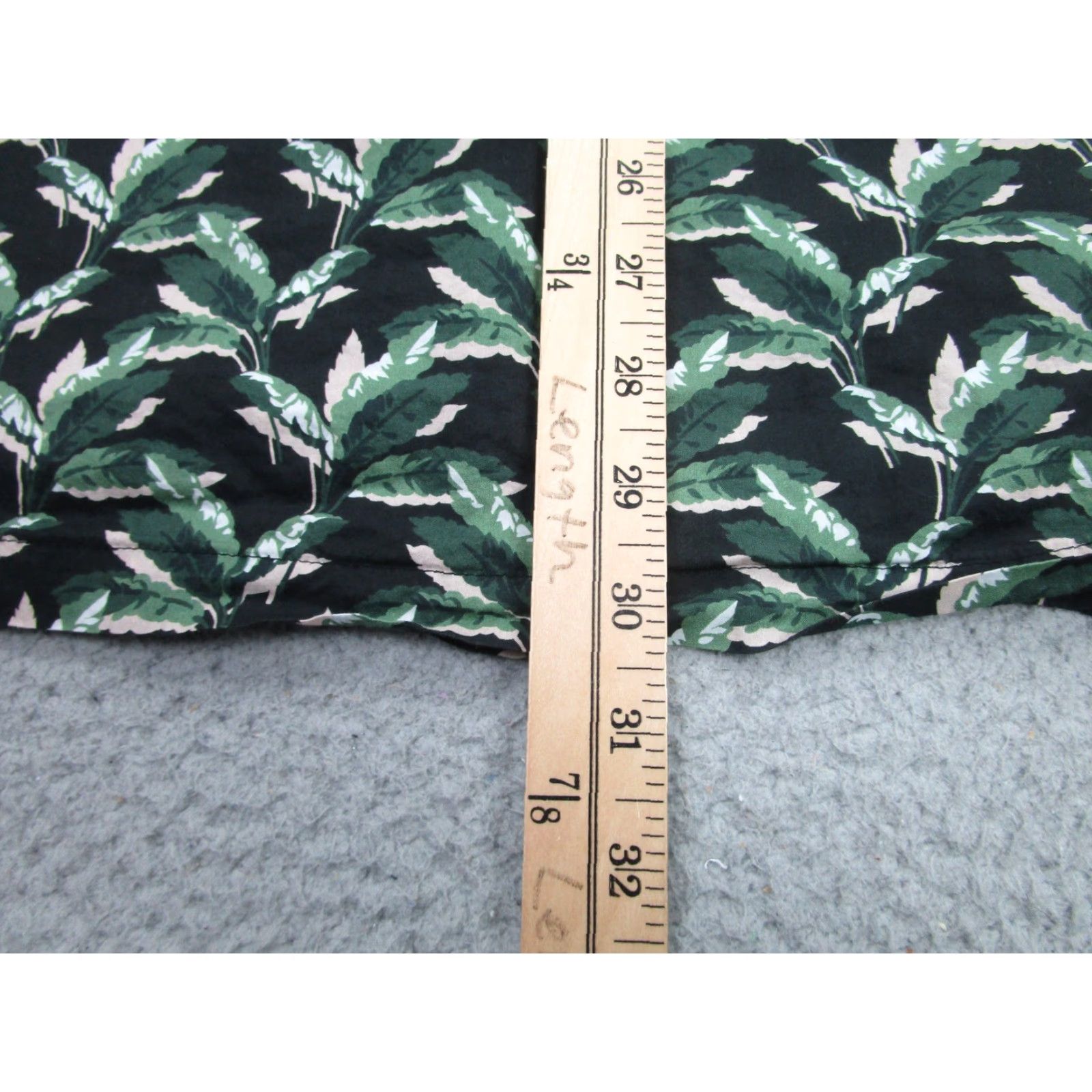 Onia Onia Shirt Men Large Black Green Leaf Print Short Sleeve Cotton Tropical Floral Button-Up Summer Resort Size US L / EU 52-54 / 3 - 7 Thumbnail