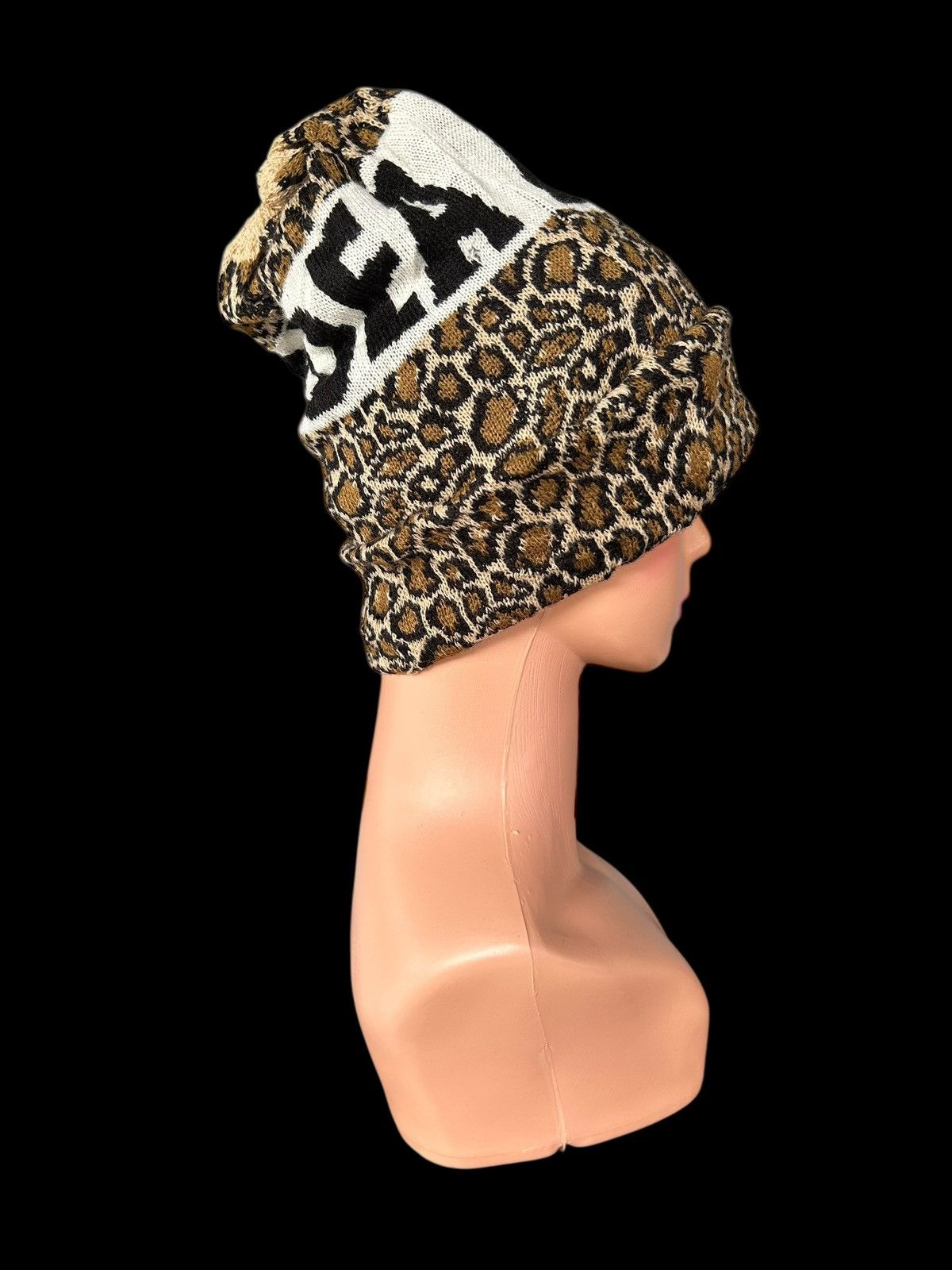 Japanese Brand × Kapital × Vintage Leopard Made in Japan Beanie Hats Size ONE SIZE - 2 Thumbnail