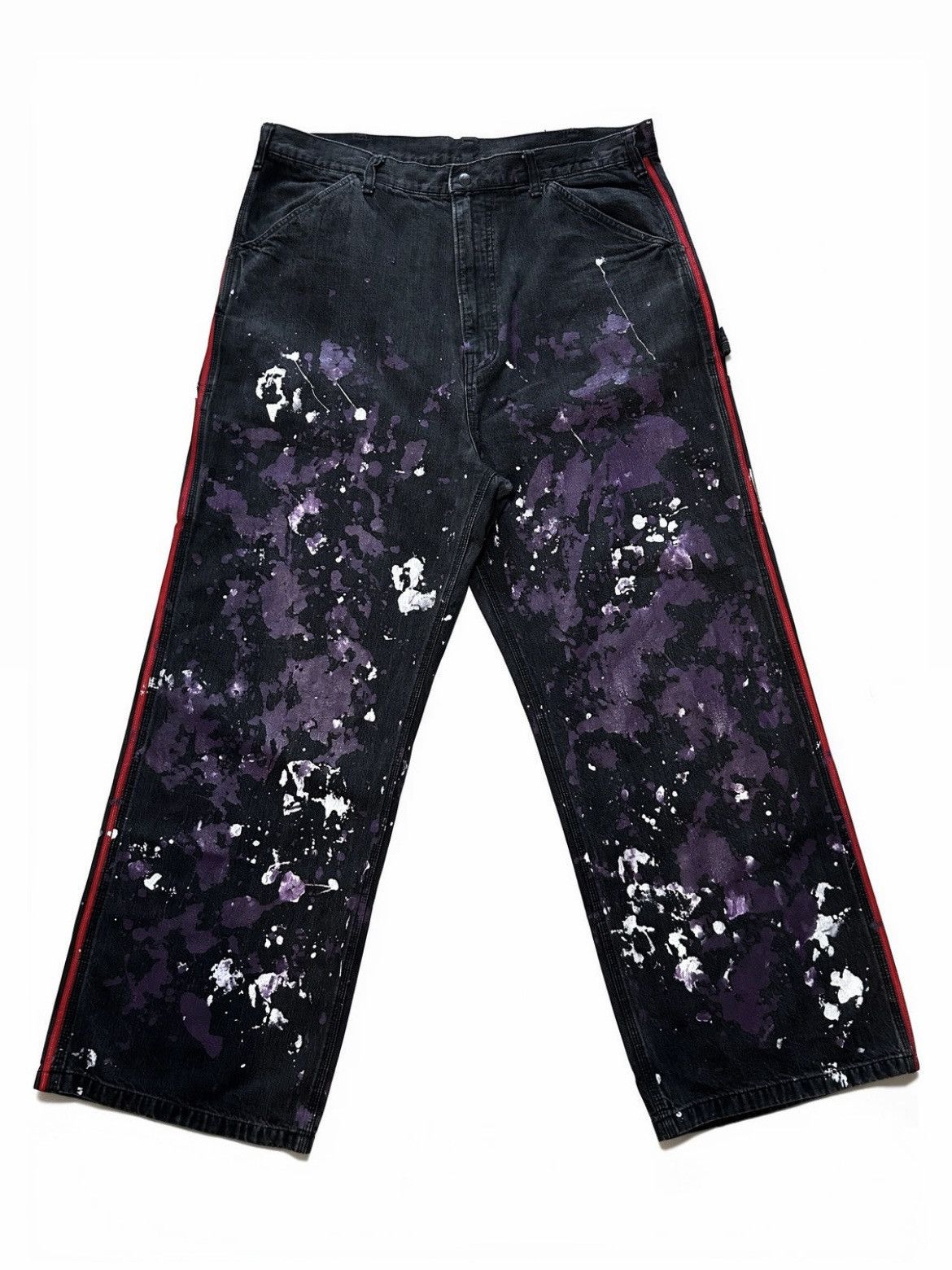Needles Needles Black Paint Pants Size US 38 / EU 54 - 1 Thumbnail