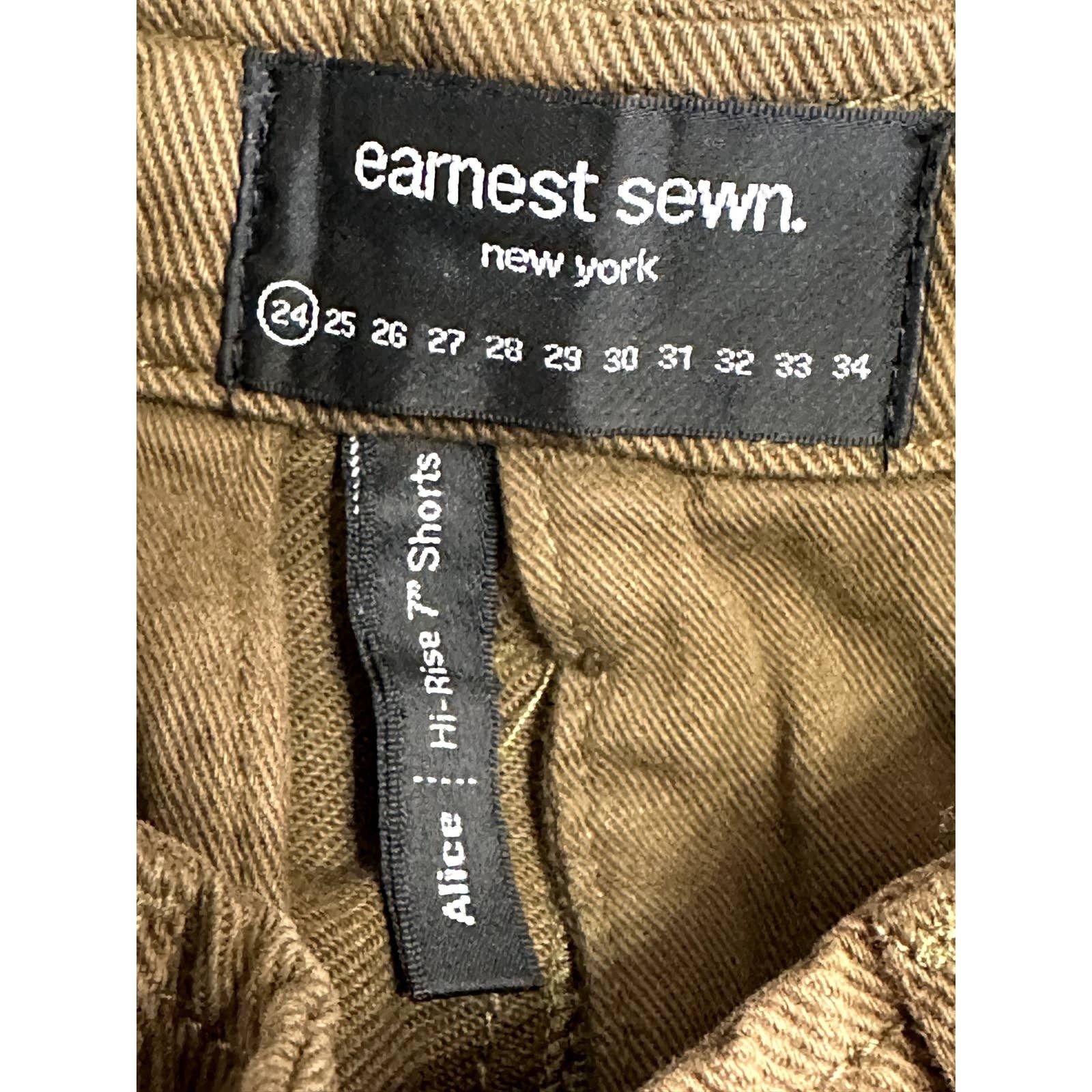 Earnest Sewn Earnest Sewn Distressed Shorts High Rise Denim Brown 24 NWT Size 24" / US 00 / IT 34 - 9 Thumbnail