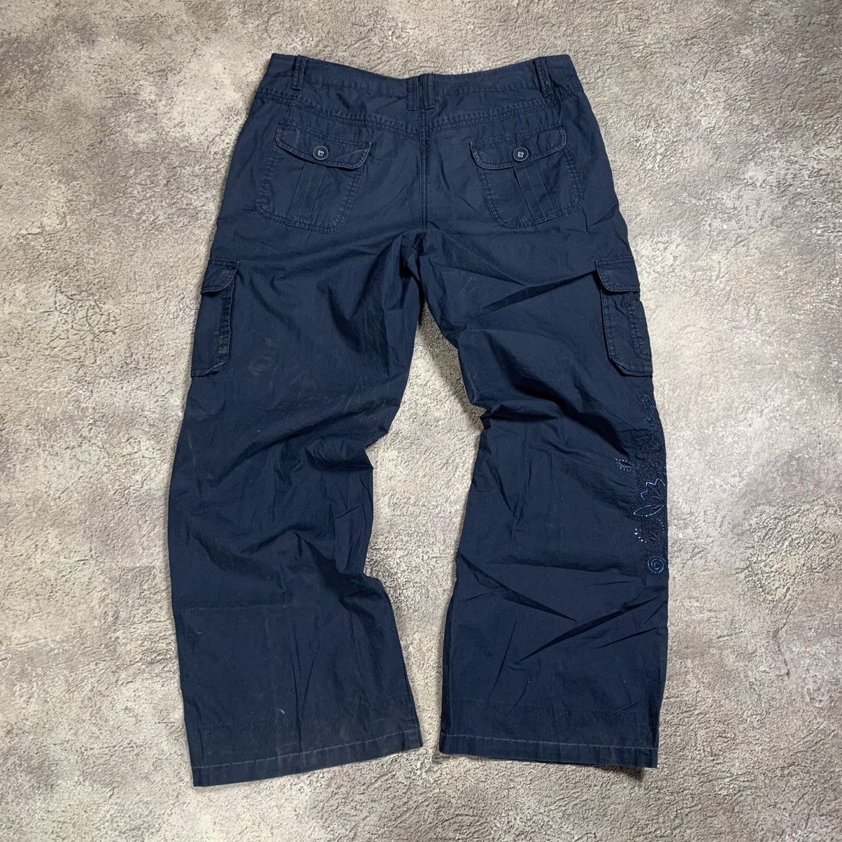 Vintage Vintage 90s Baggy Cargo Pants Flared Parachute Grunge Logo M Size 32" / US 10 / IT 46 - 7 Thumbnail