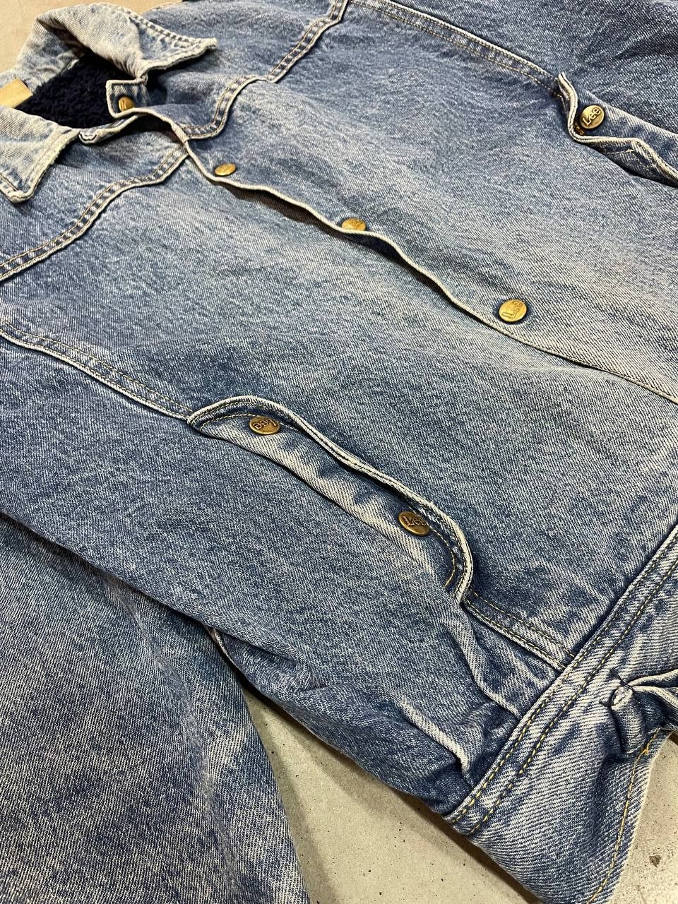 Lee 80's Vintage Lee Sherpa Denim Roper Jacket Size US M / EU 48-50 / 2 - 8 Thumbnail