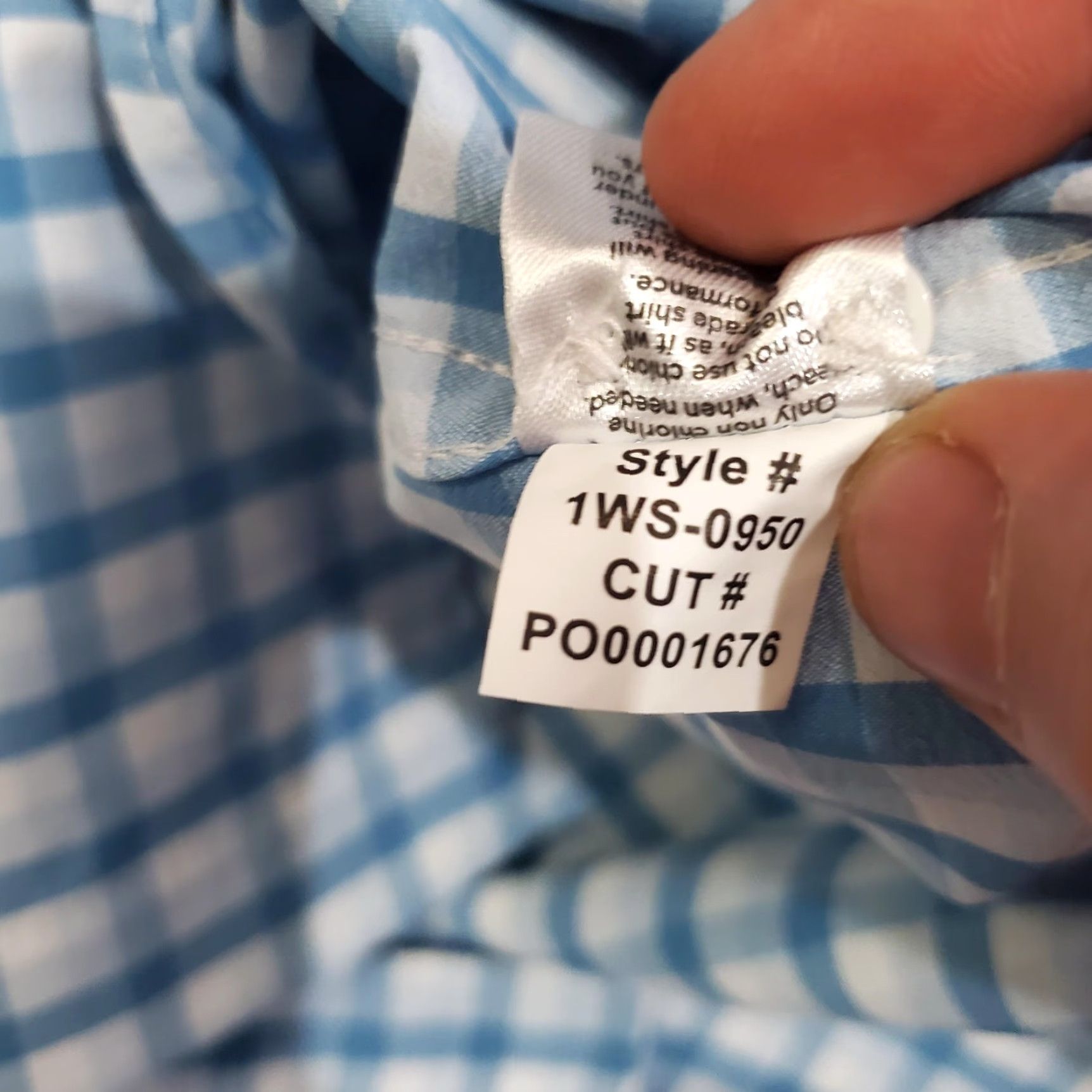 Mizzen+Main VINTAGE not applicable, so: Mizzen+Main Leeward Shirt Mens L Blue Gingham Trim Fit Performance 1WS-0950 Size US L / EU 52-54 / 3 - 5 Thumbnail