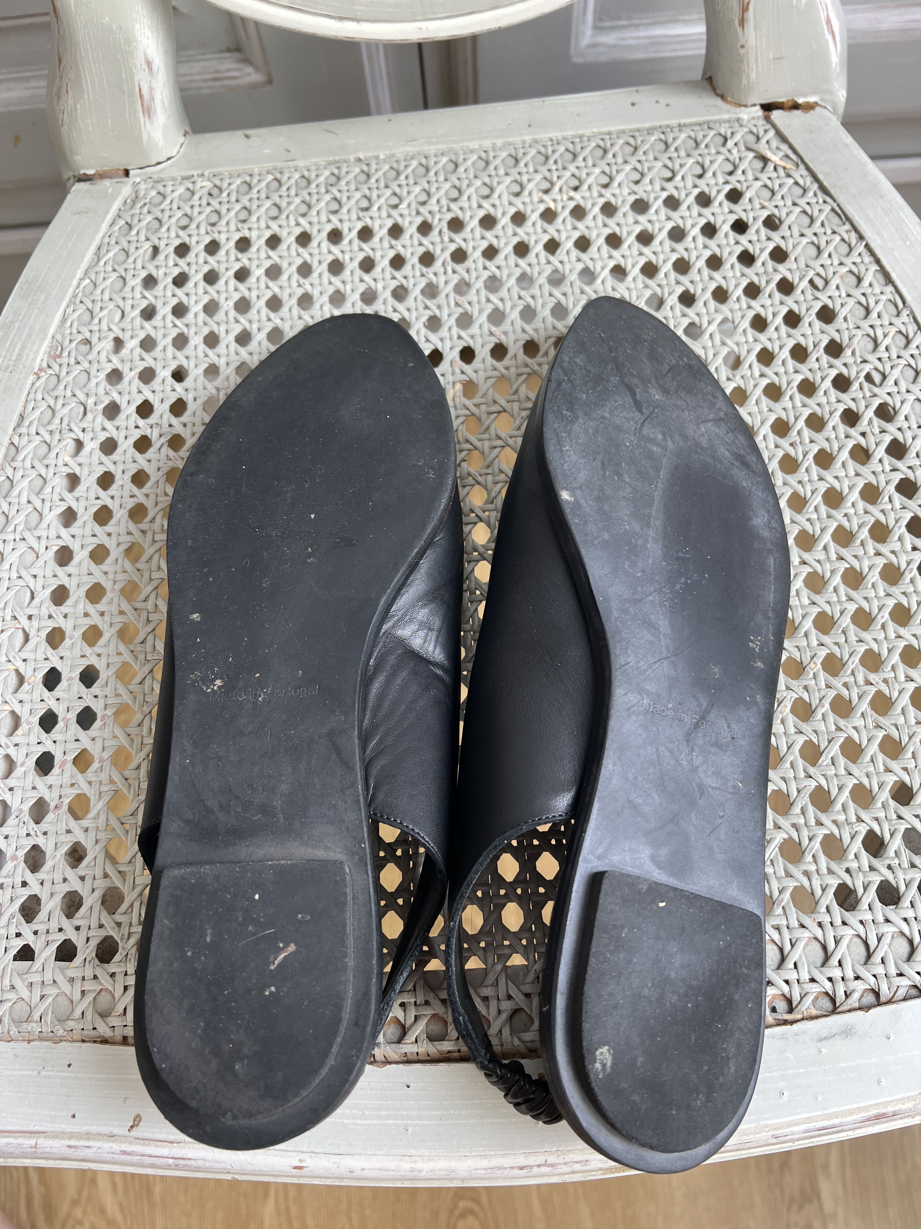 Cos AVANTGARDE COS MULES BLACK LEATHER SHOES Size US 10 / IT 40 - 9 Thumbnail