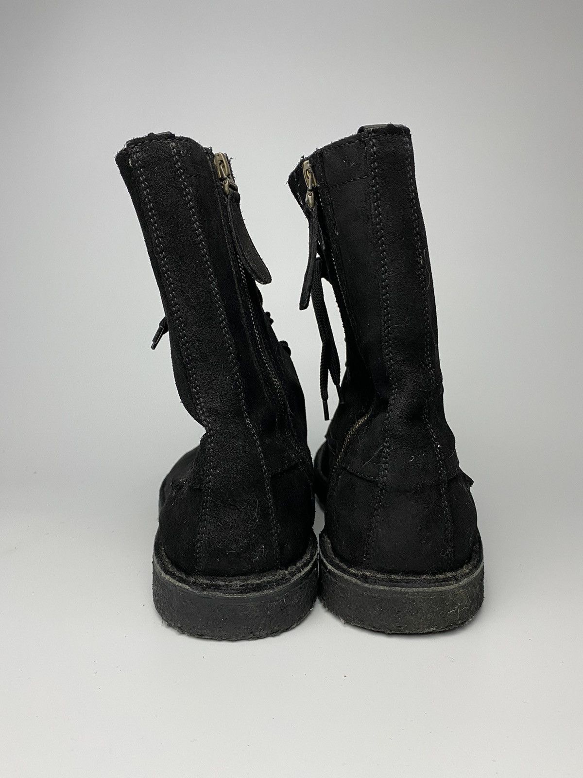 Burberry Burberry Black Suede Combat Boots Size US 10 / EU 43 - 4 Thumbnail