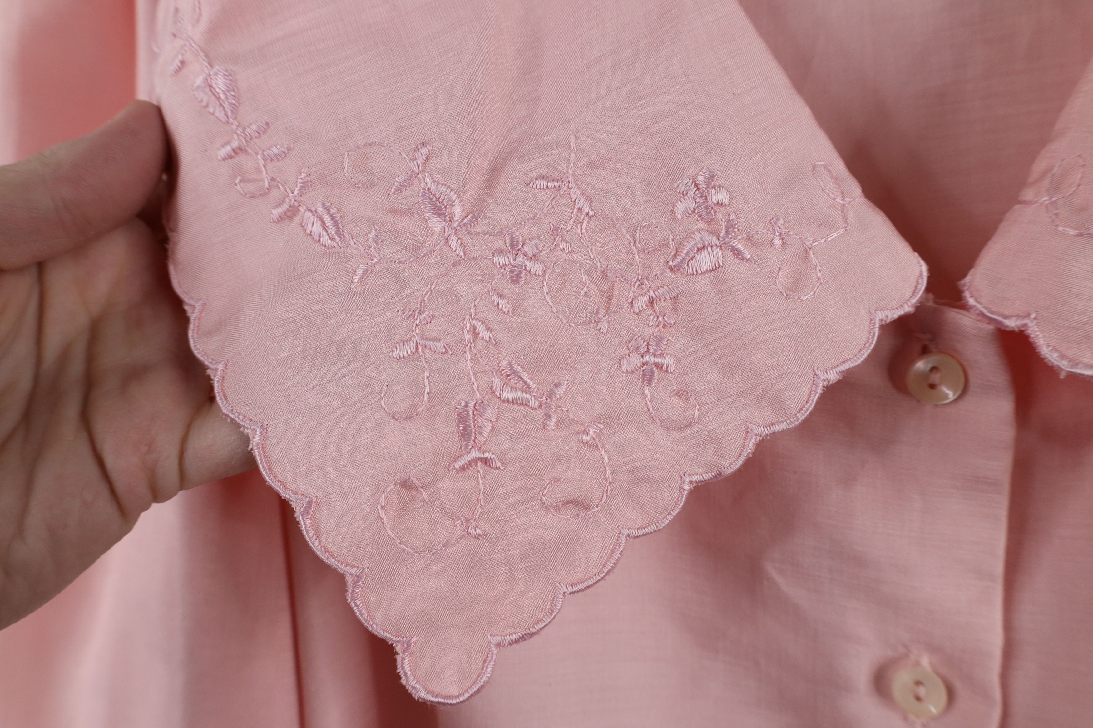 Vintage Vintage 90s Streetwear Fairy Flower Collared Button Shirt Size XXL / US 16-18 / IT 52-54 - 5 Thumbnail