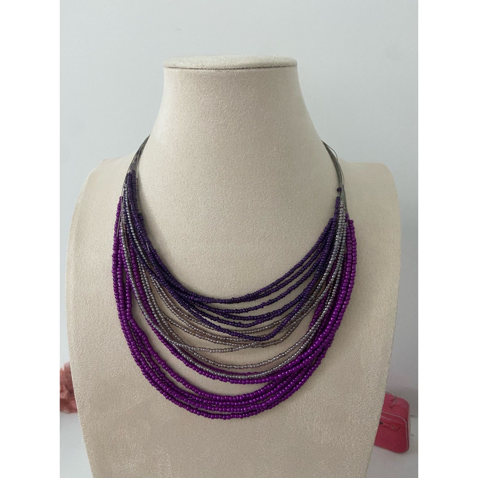 Other Mixit layered purple bead necklace Size ONE SIZE - 1 Thumbnail