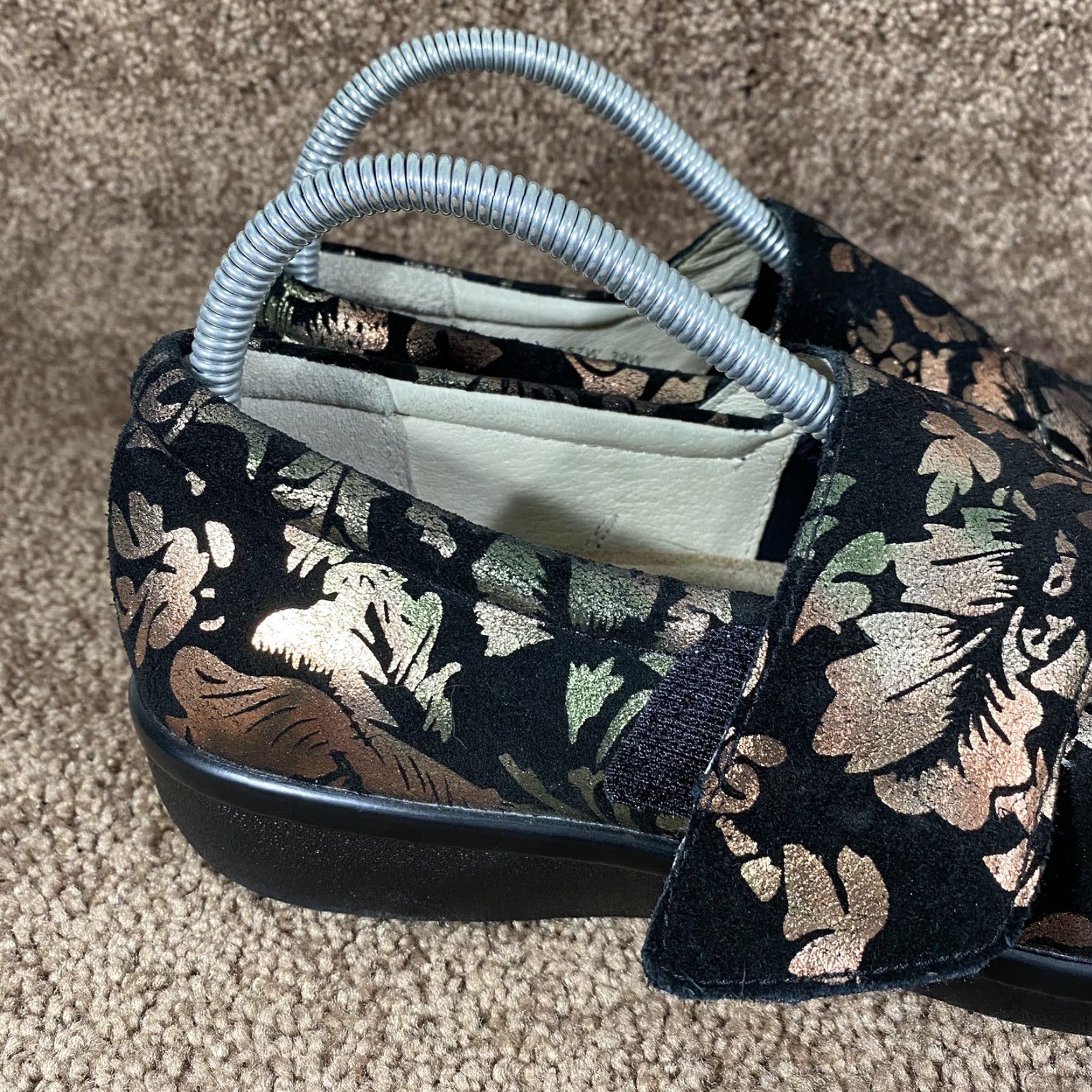 Vintage ALEGRIA Lauryn Clog Womens EU 39 / US 9 Black Floral Slip On Casual LAU-557W Size ONE SIZE - 2 Thumbnail