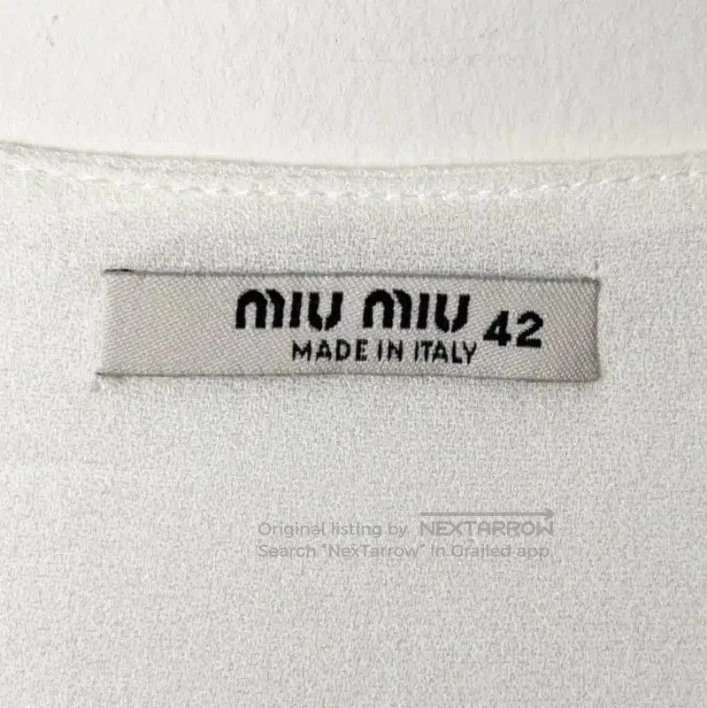 Miu Miu Miu Miu Green Cotton Blend Dress for Women . Size XL / US 12-14 / IT 48-50 - 4 Thumbnail