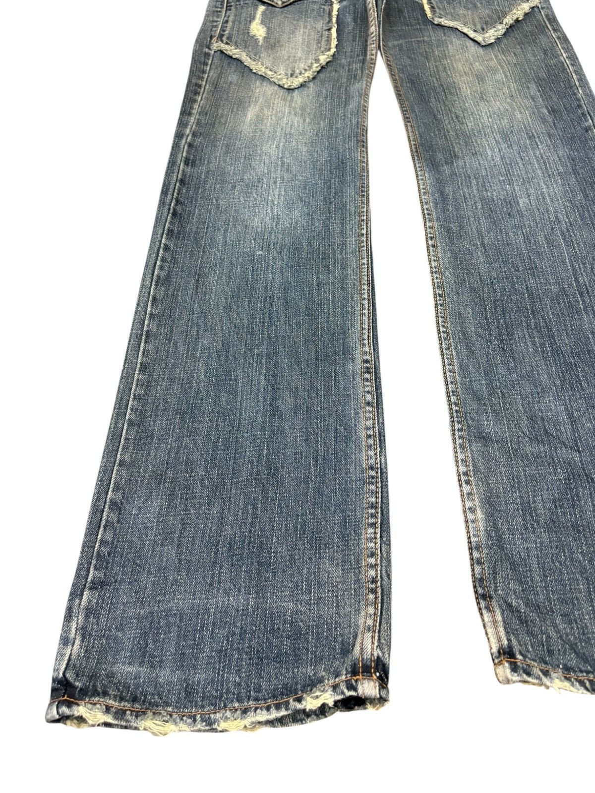 Japanese Brand Vintage Japanese Mud Wash Bush Pants Distressed Loose Jeans Size US 33 - 6 Thumbnail