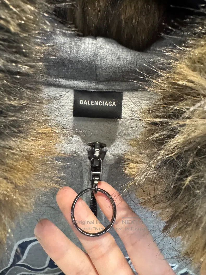 Balenciaga Balenciaga Oversized Zipper Hooded Embroidered Pattern Rag Size US L / EU 52-54 / 3 - 3 Thumbnail