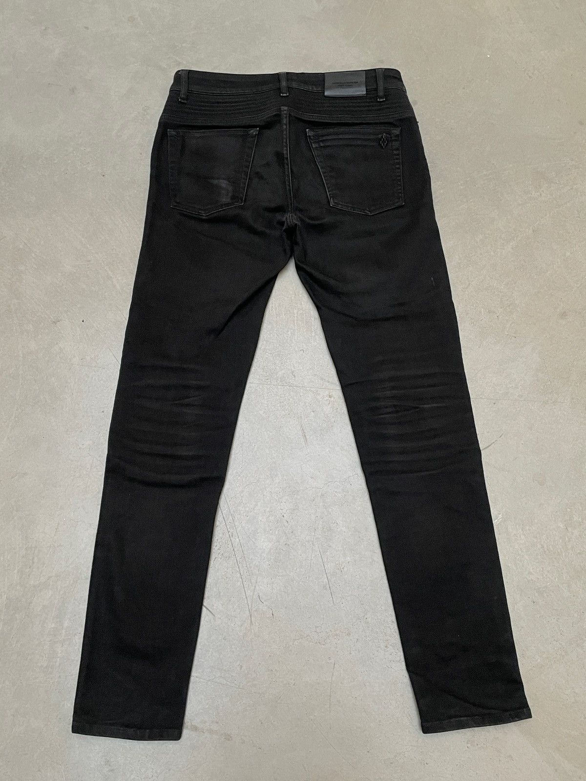 Marcelo Burlon Marcelo Burlon Distressed Black Denim Jeans 30 Italy Size US 30 / EU 46 - 3 Thumbnail