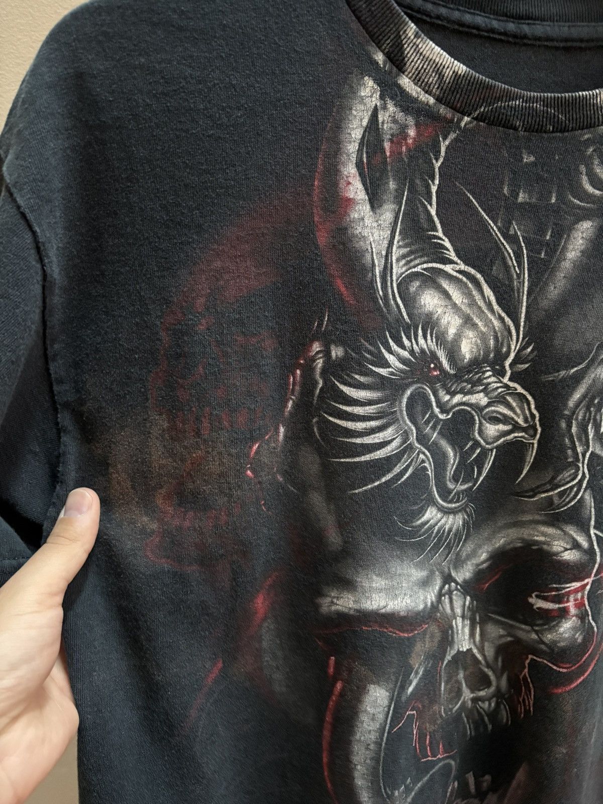 Other Skull & Dragon vintage Y2K all over print T-shirt M Size US M / EU 48-50 / 2 - 2 Thumbnail