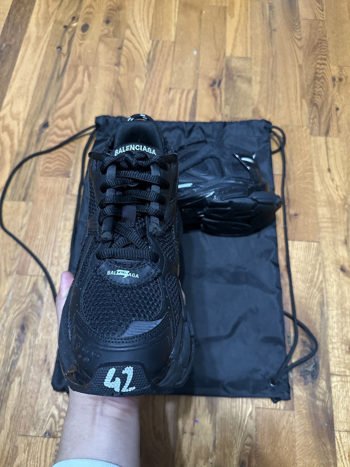 Balenciaga Balenciaga Runner Matte Black Size US 9 / EU 42 - 2 Thumbnail