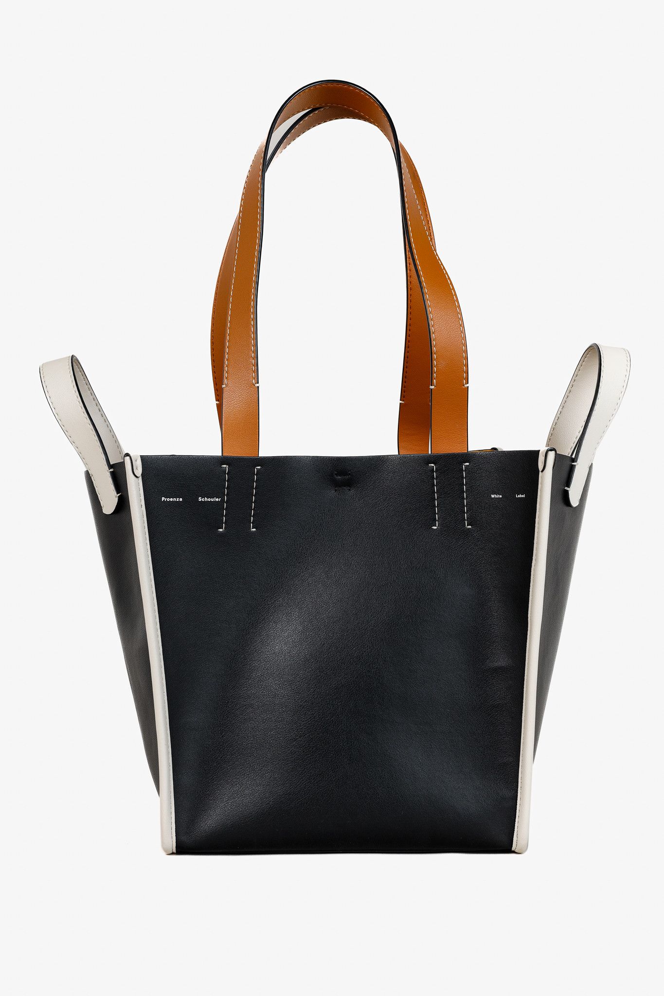 Proenza Schouler White Label Large Mercer Black Leather Tote