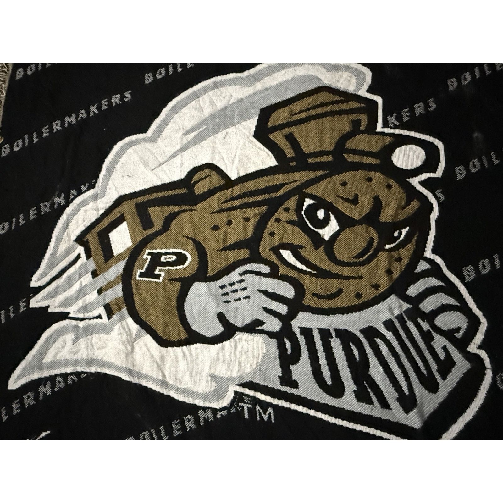 Other Vintage Purdue Boilermakers Tapestry Woven Throw Blanket Size ONE SIZE - 3 Thumbnail