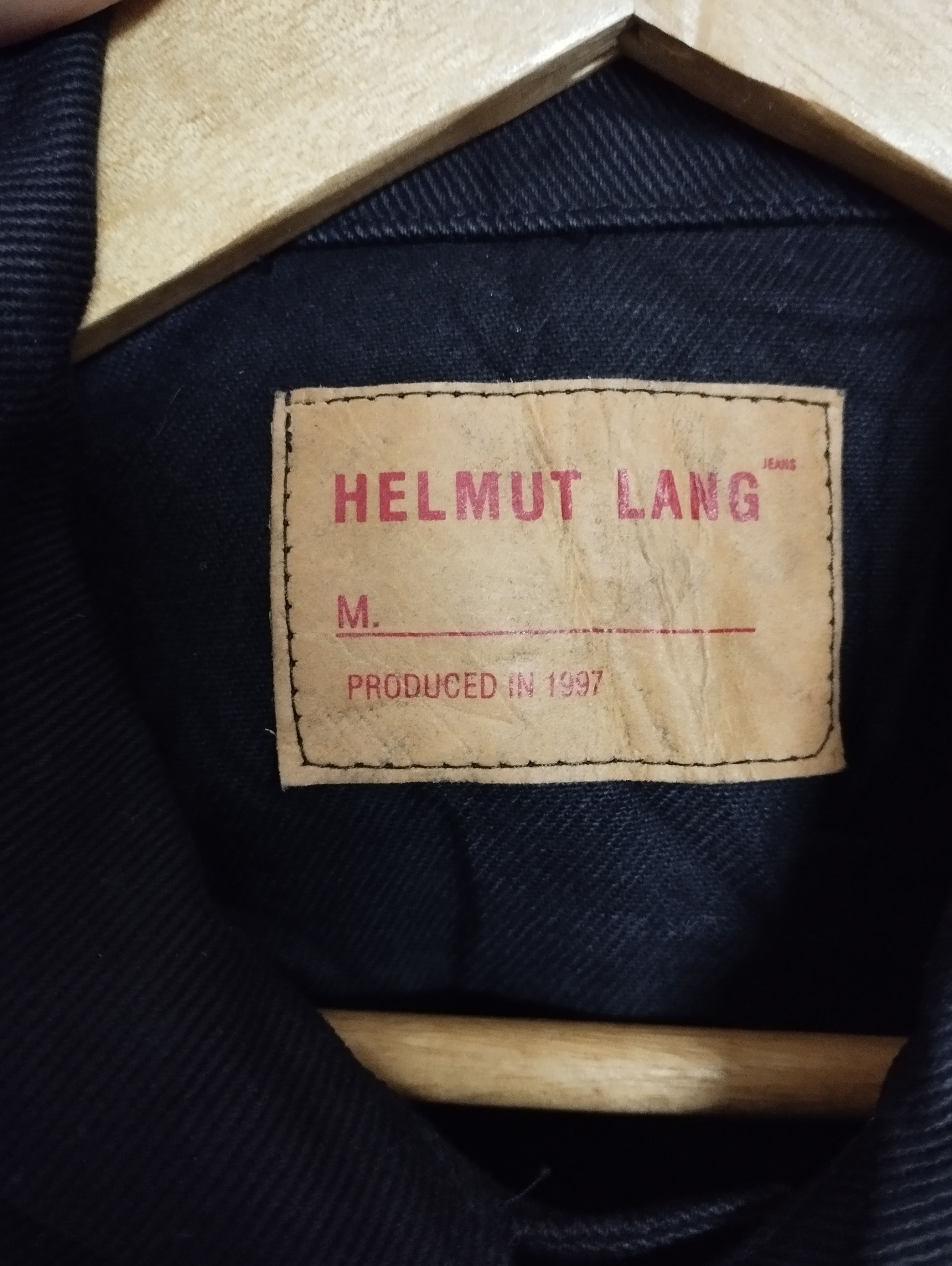Helmut Lang Rare🔥Vintage1997 Helmut Lang Denim Jacket Rubber Stripe NOS Size US M / EU 48-50 / 2 - 4 Thumbnail
