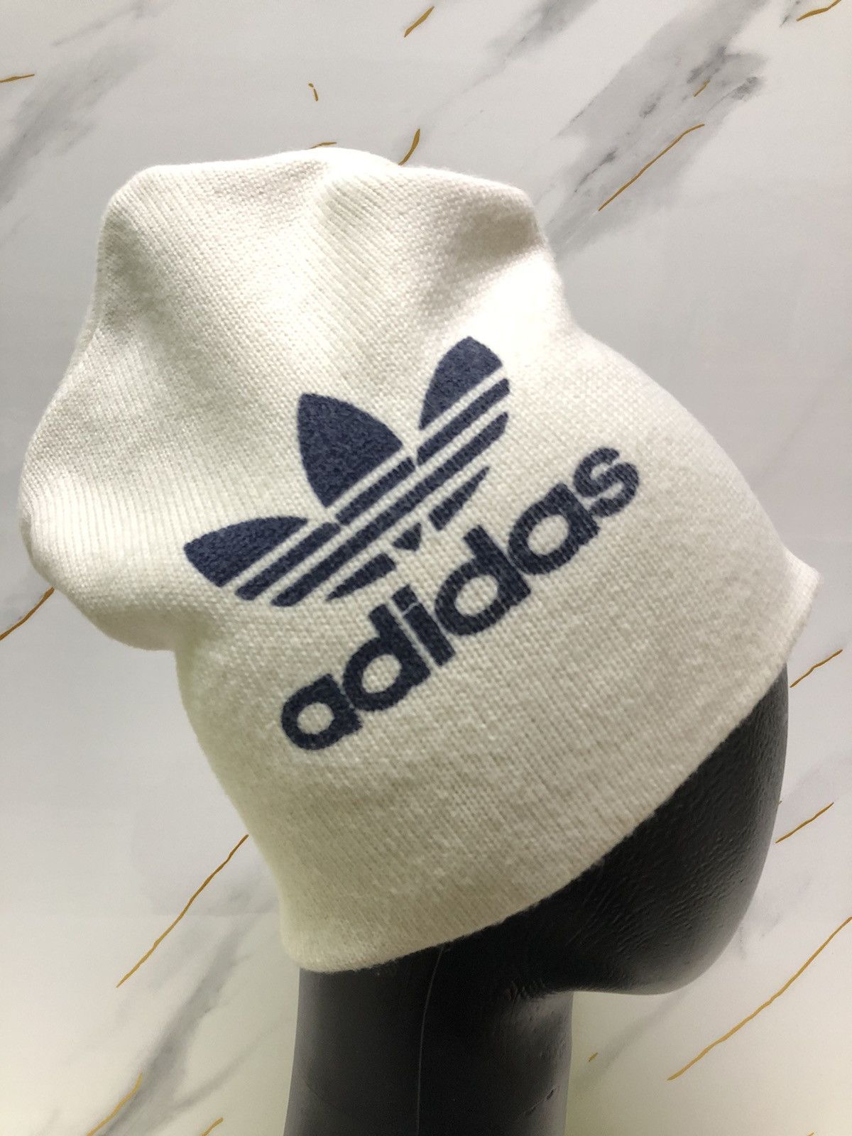 Adidas Vintage Adidas Beanie Hat Size ONE SIZE - 2 Thumbnail