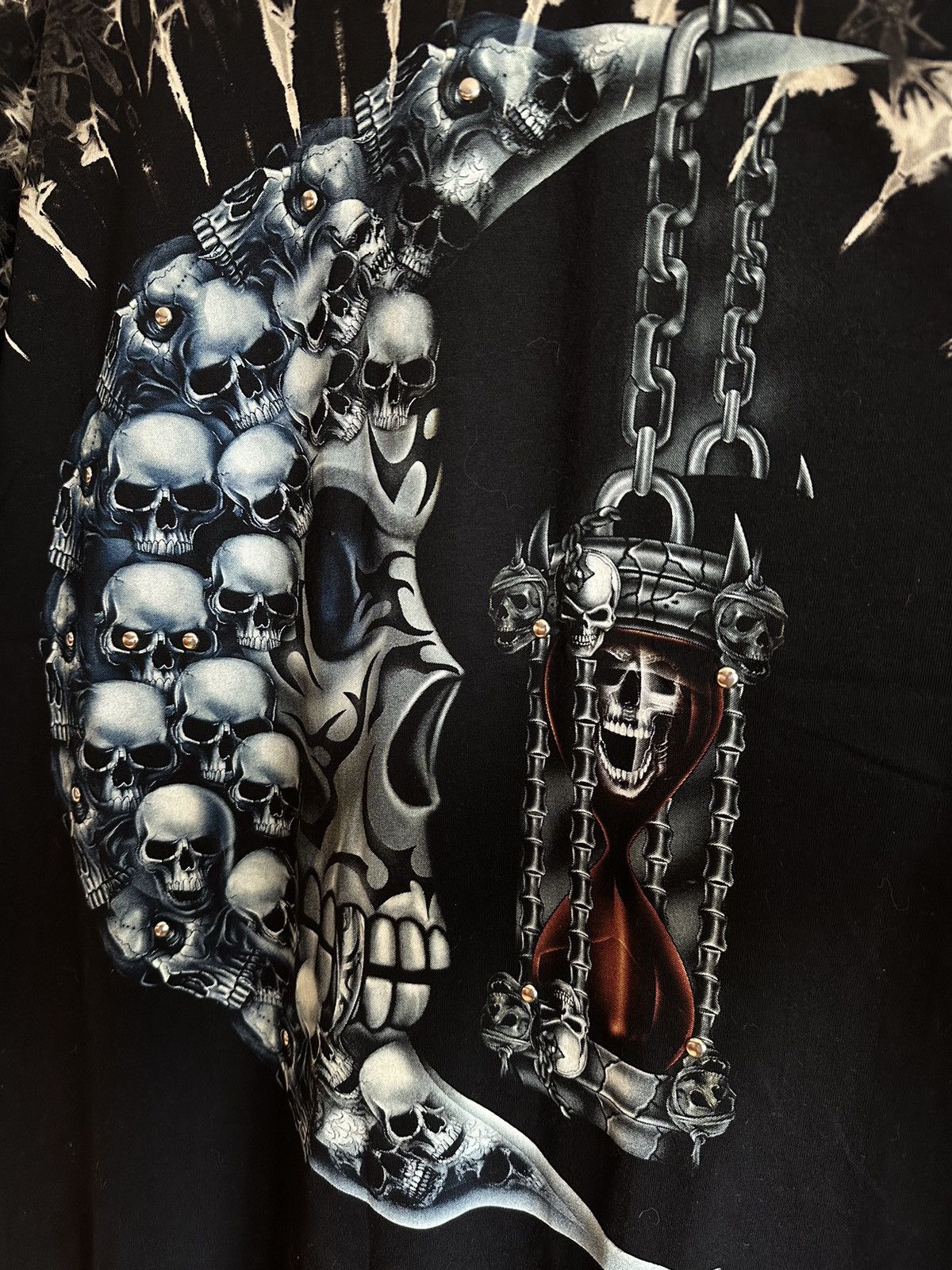 Other Cool Skulls Moon Tee with Studs rare goth Survivors Size US M / EU 48-50 / 2 - 3 Thumbnail
