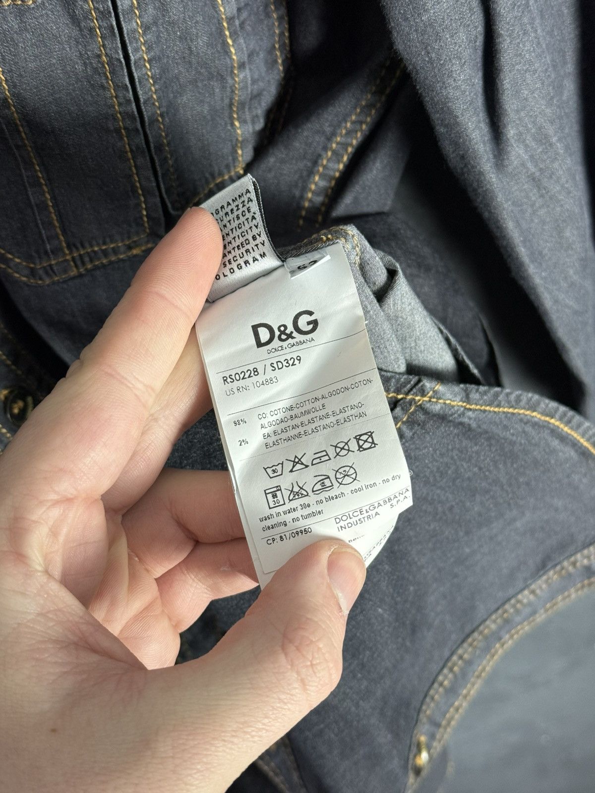 Dolce & Gabbana Dolce & Gabbana Men’s Multipocket Shirt Button Up Size US L / EU 52-54 / 3 - 10 Thumbnail