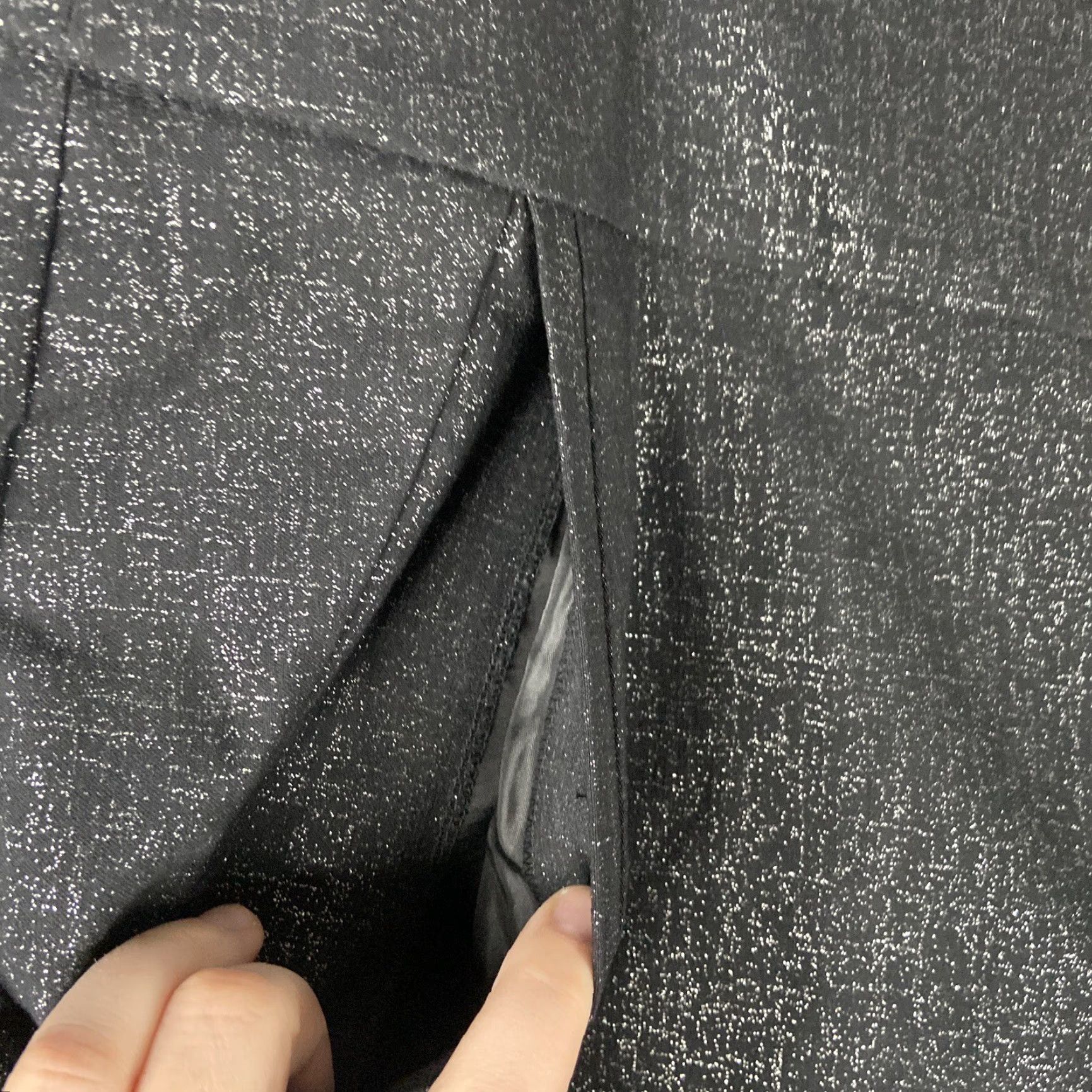 Vintage Lane Bryant Black Sparkly Dress Pants Plus Size 26 Womens Size 26" / US 2 / IT 38 - 4 Thumbnail