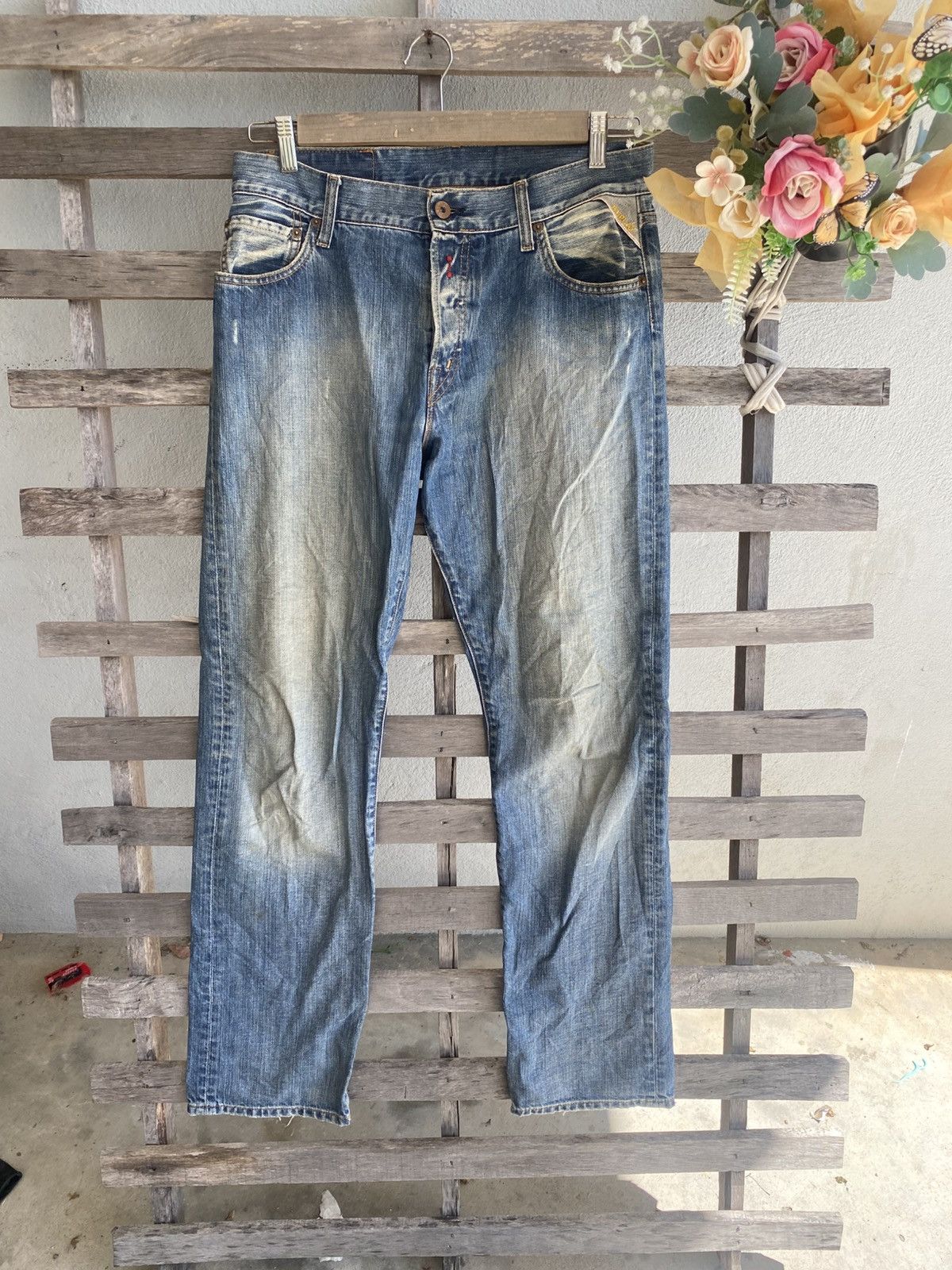 Replay Vintage Replay Denim Pants - Distressed and Fade Size US 32 / EU 48 - 3 Thumbnail