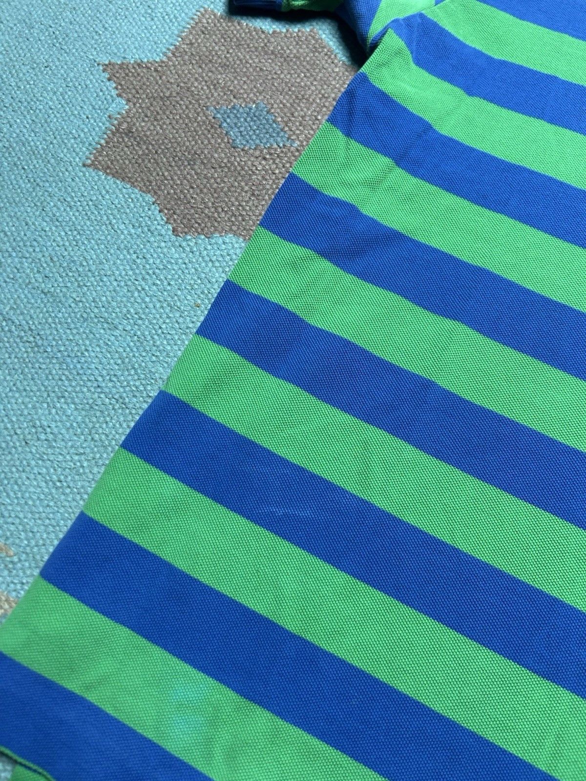 Vintage Polo Ralph Lauren polo shirt stripe blue green soft cotton M Size US M / EU 48-50 / 2 - 2 Thumbnail