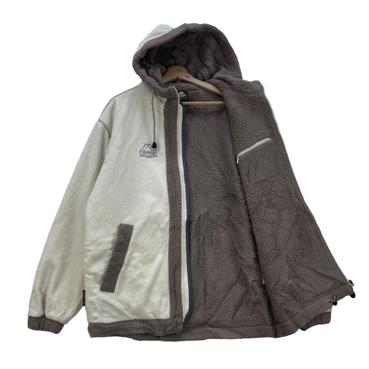 Japanese Brand 📣Vintage Kappa Aerothermo Hooded Sherpa Jacket Size US M / EU 48-50 / 2 - 2 Thumbnail