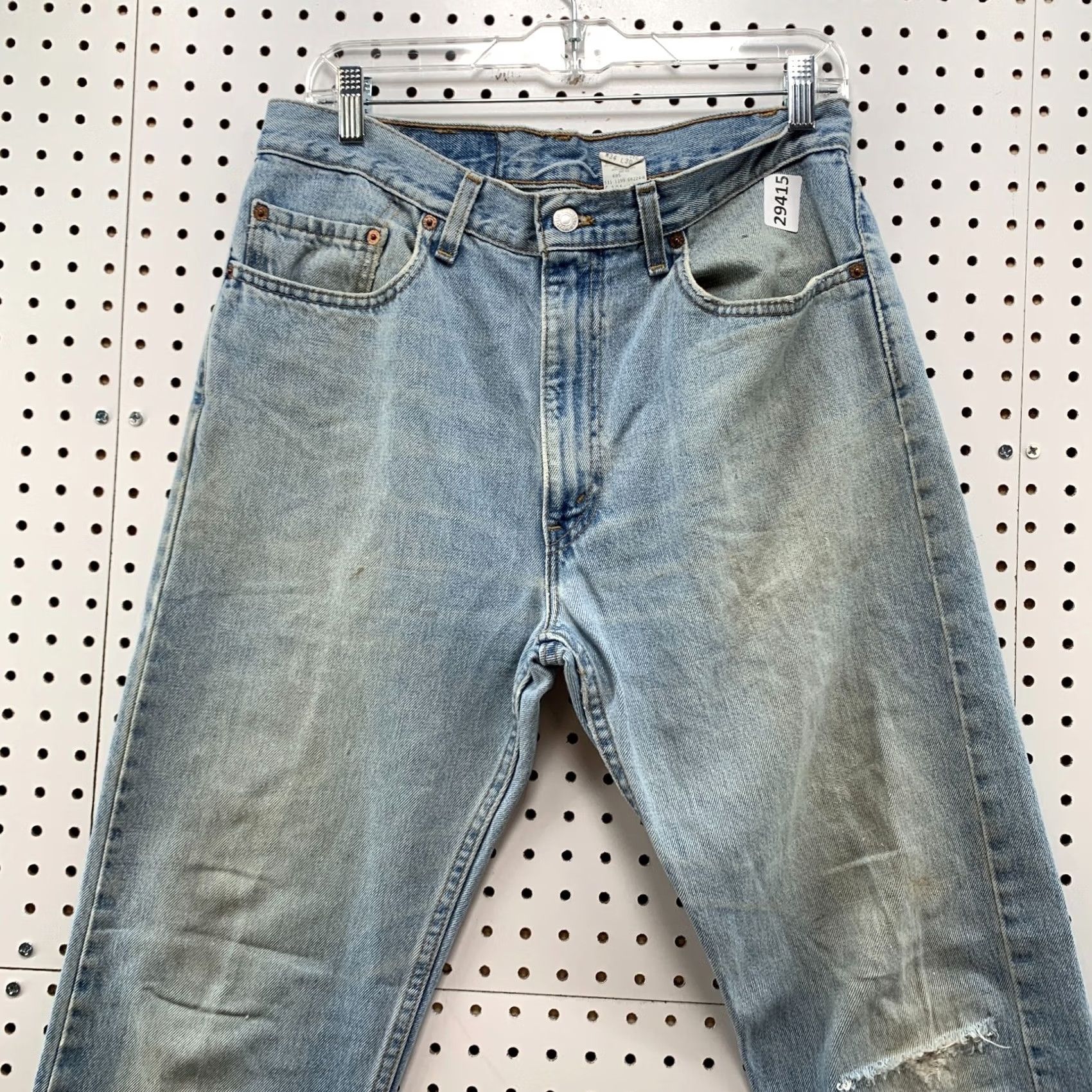 Levi's VINTAGE Levis 505 Jeans Denim Mens Size Regular Straight Fit 33X30 USA 90s Fits Size US 33 - 3 Thumbnail