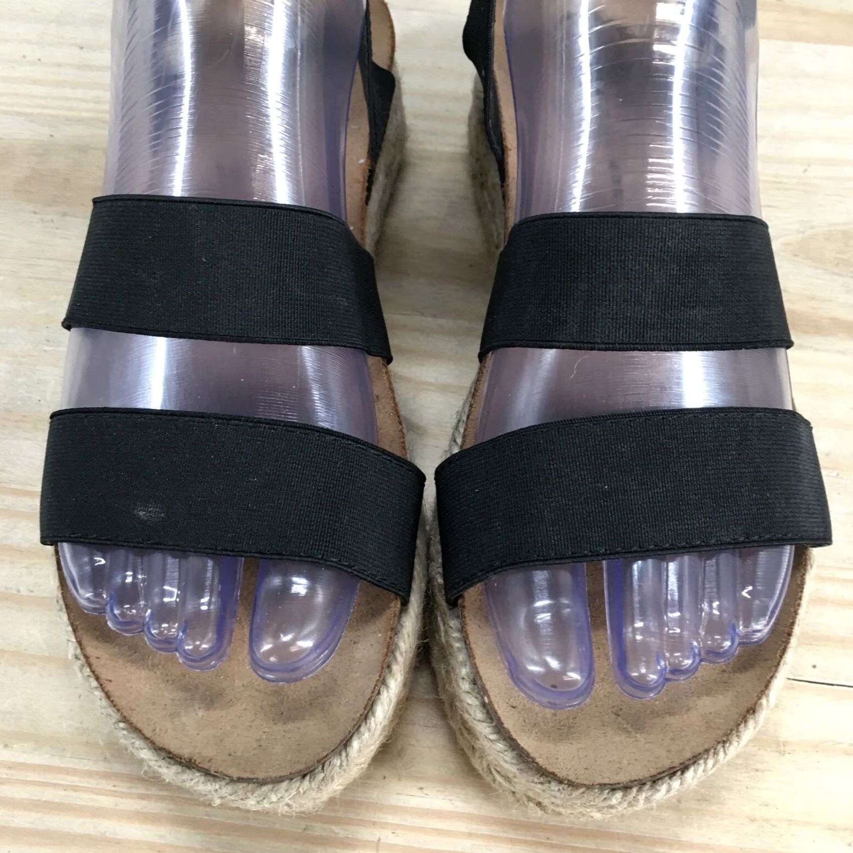 Vintage Rock And Candy Sandals Womens 7 Casual Ankle Strap Platform Espadrille Black Size US 7 / IT 37 - 4 Thumbnail