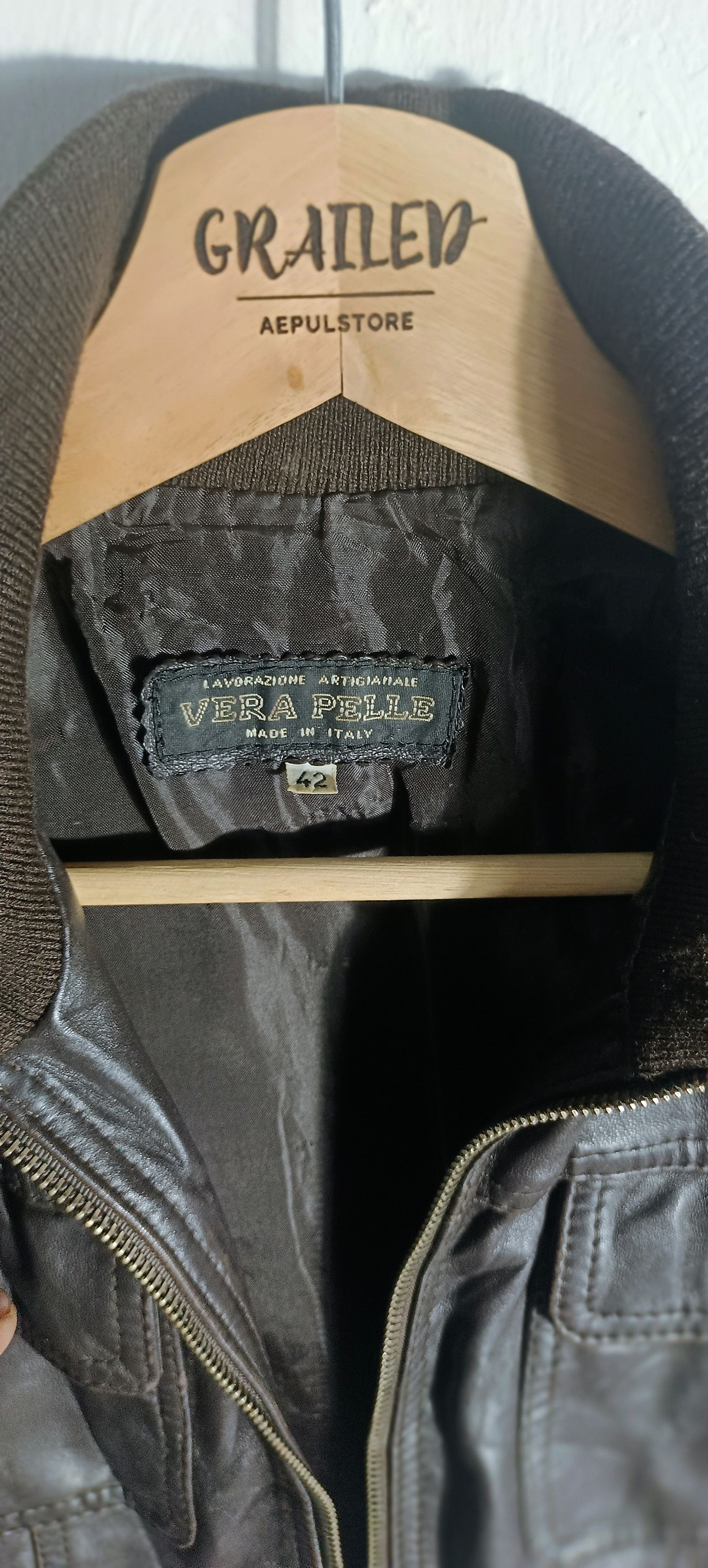 Vera Pelle Vintage 💥Vera Pelle Bikers Leather Jacket Size US S / EU 44-46 / 1 - 3 Thumbnail