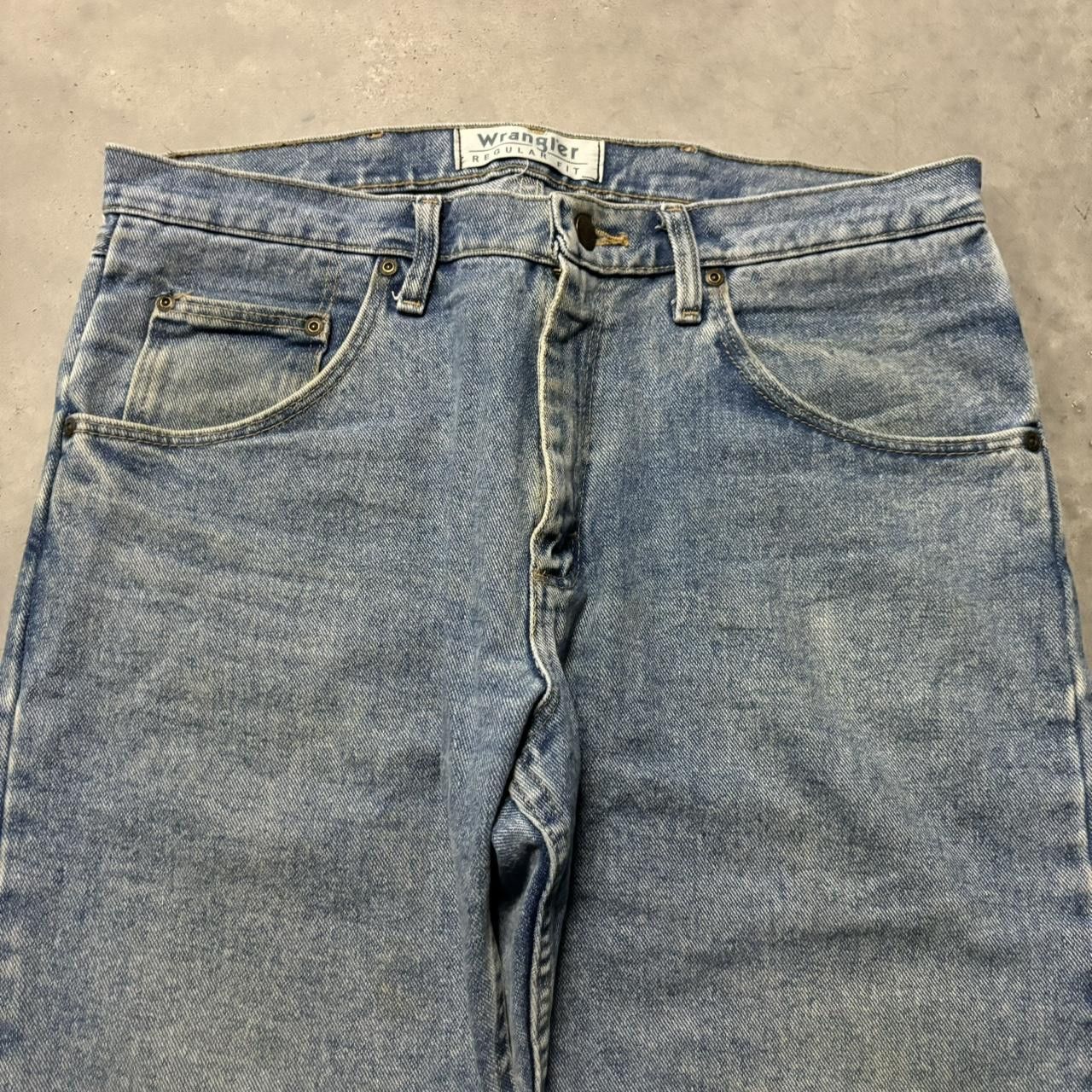Japanese Brand × Vintage Crazy Vintage Y2K/2000s Grunge Medium Wash Essential Denim Jeans! Size US 34 / EU 50 - 5 Thumbnail