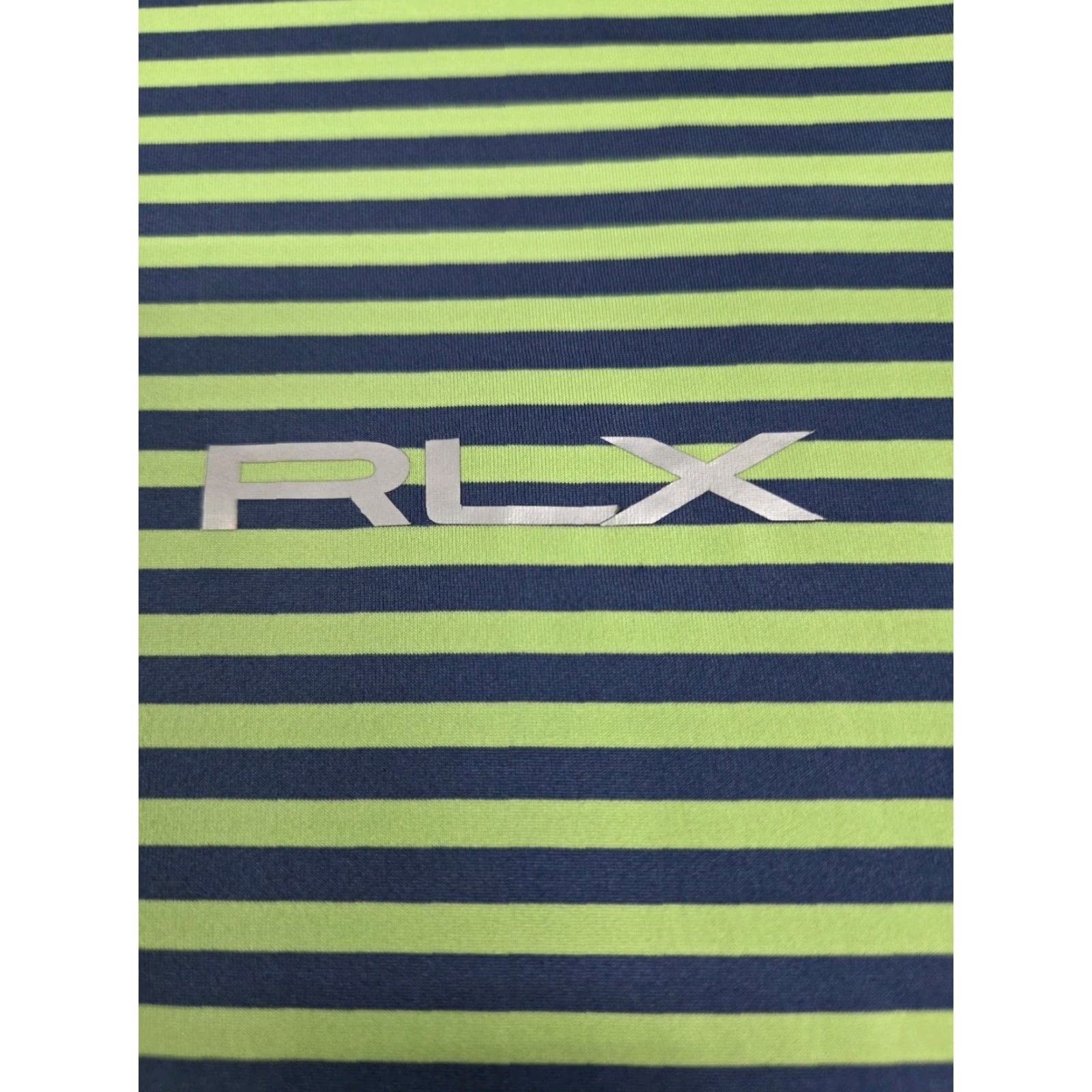 Ralph Lauren Ralph Lauren RLX Polo Golf Shirt Green/Blue Striped XL Mens Short Sleeve Polo Shirt Size US XL / EU 56 / 4 - 5 Thumbnail