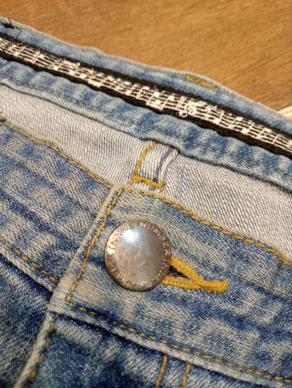 NANO universe × Number (N)ine NUMBER NINE JAPAN X NANO UNIVERSE BLUE DISTRESSED JEANS Size US 32 / EU 48 - 7 Thumbnail