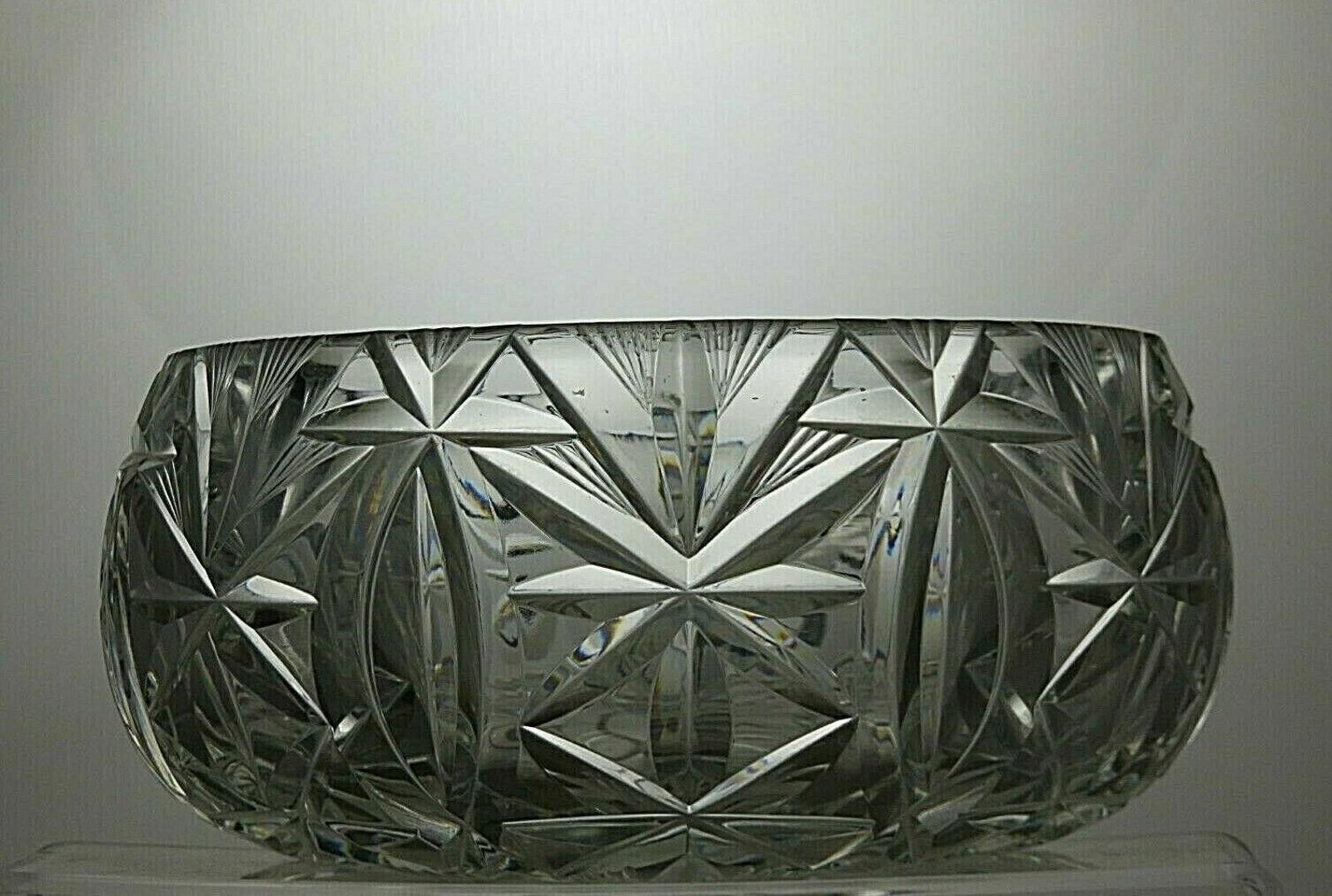 The Unbranded Brand Hand Cut Lead Crystal Fruit Salad Serving Bowl 3 2/3" Size ONE SIZE - 3 Thumbnail