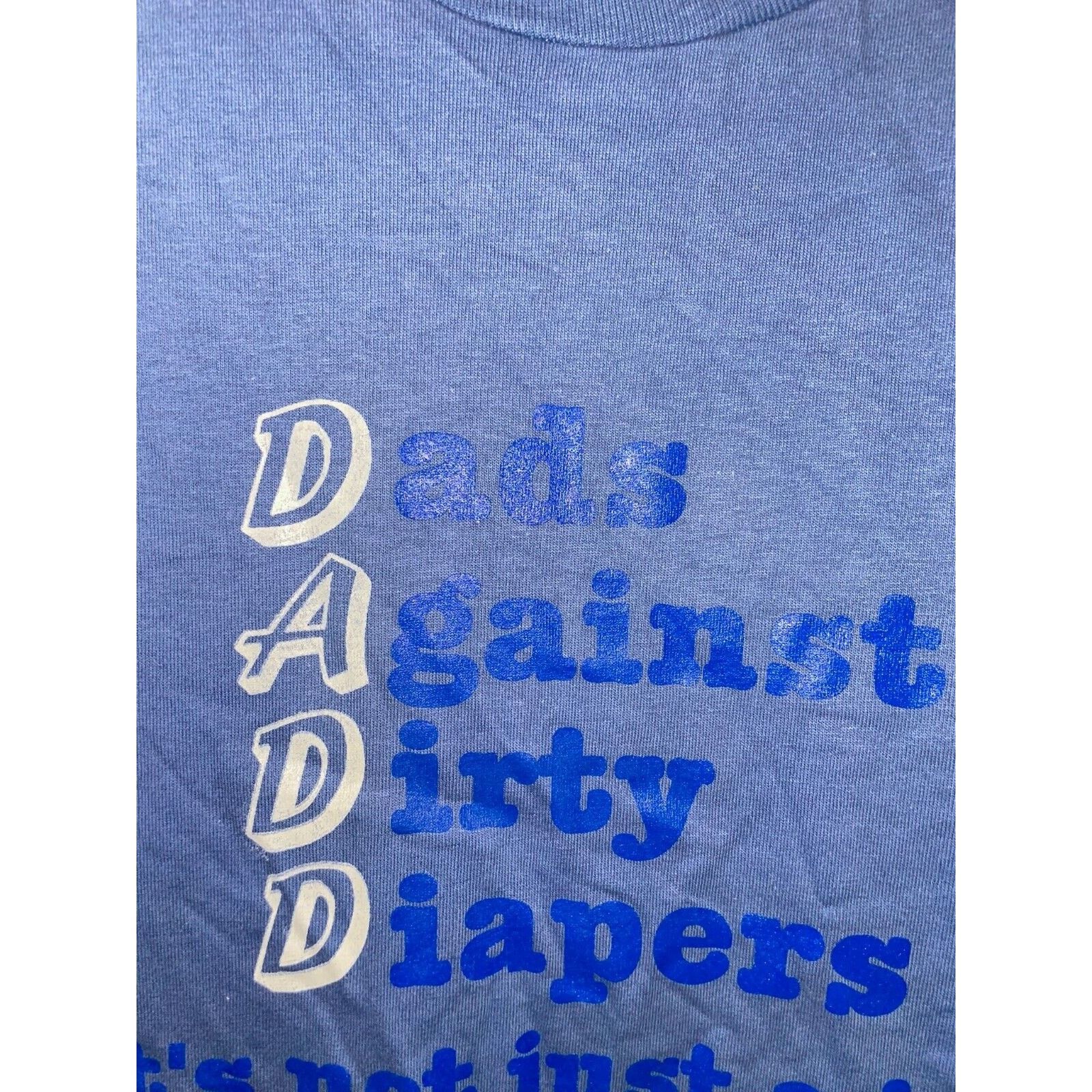 Jerzees Vintage Dad Shirt Dadd Dads Against Dirty Diapers Tee 90s L Size US L / EU 52-54 / 3 - 3 Thumbnail