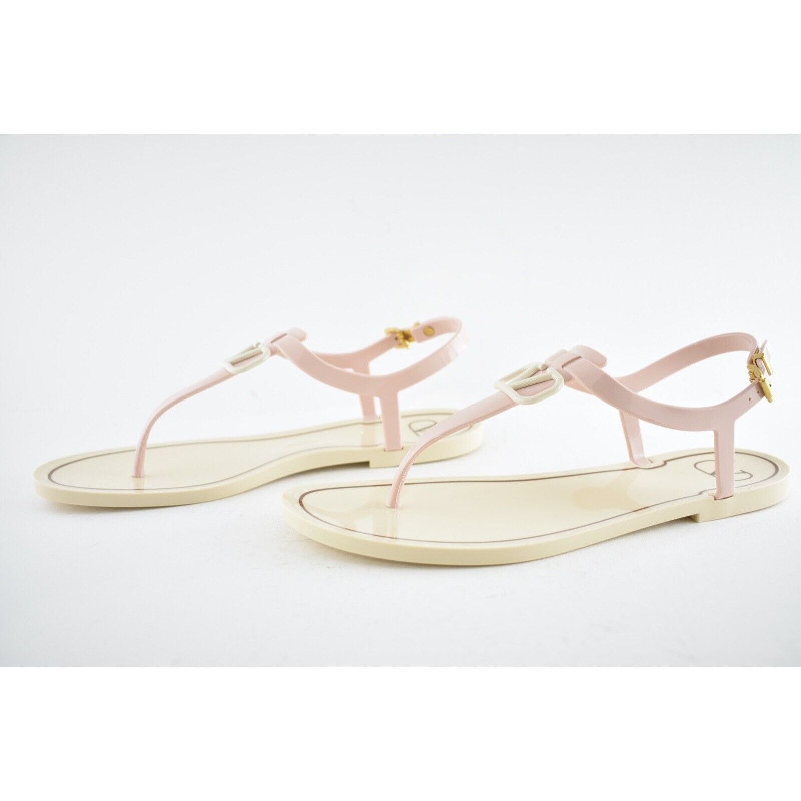 Valentino Valentino Rockstud Pink V Logo PVC Thong Rubber Jelly Size US 11 / IT 41 - 9 Thumbnail
