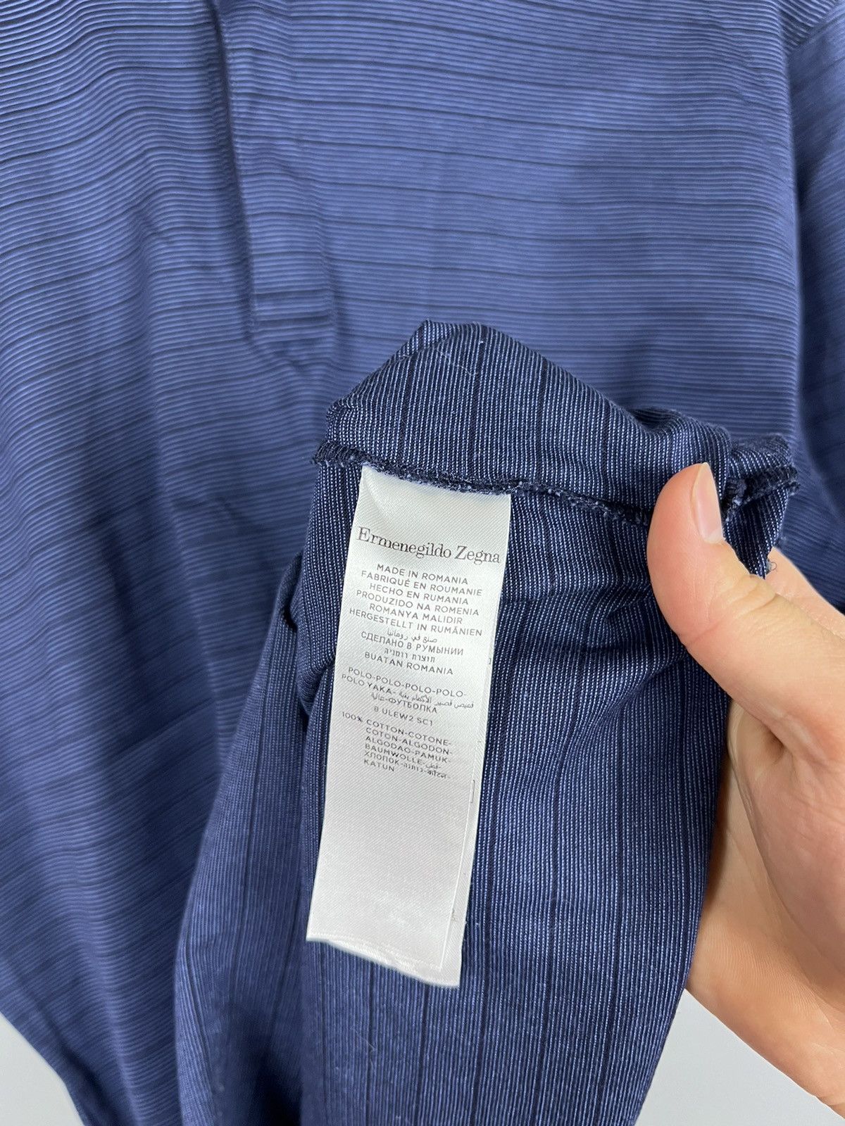 Ermenegildo Zegna (L) Rare Ermenegildo Zegna Polo Shirt stripe Size US L / EU 52-54 / 3 - 5 Thumbnail