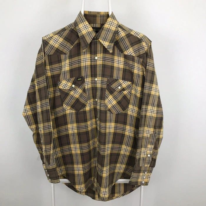 Vintage (SY0265) VTG MAVERICK WESTERN COWBOY FLANNEL SHIRTS Size US M / EU 48-50 / 2 - 1 Thumbnail