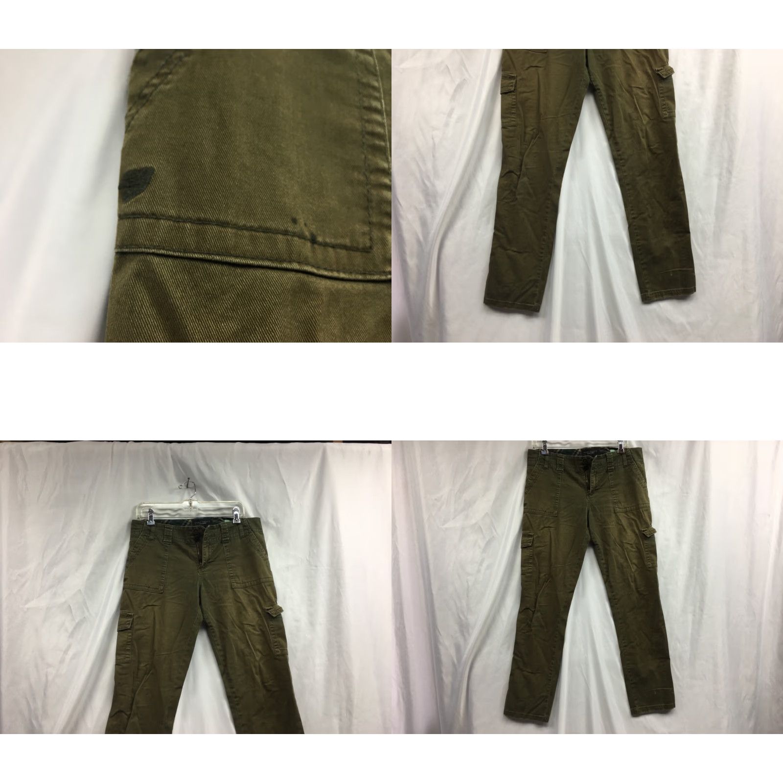 Anthropologie VINTAGE? No — Sanctuary Clothing Women's Peace Pants Flare Army Green Size 30 Size 30" / US 8 / IT 44 - 9 Thumbnail