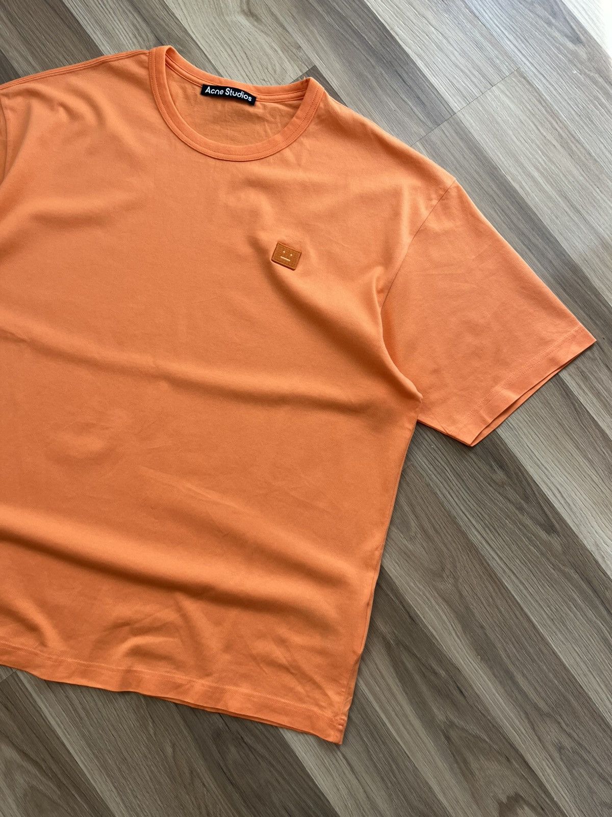 Acne Studios Acne Studios Orange Patch Cotton T-Shirt Size US L / EU 52-54 / 3 - 3 Thumbnail