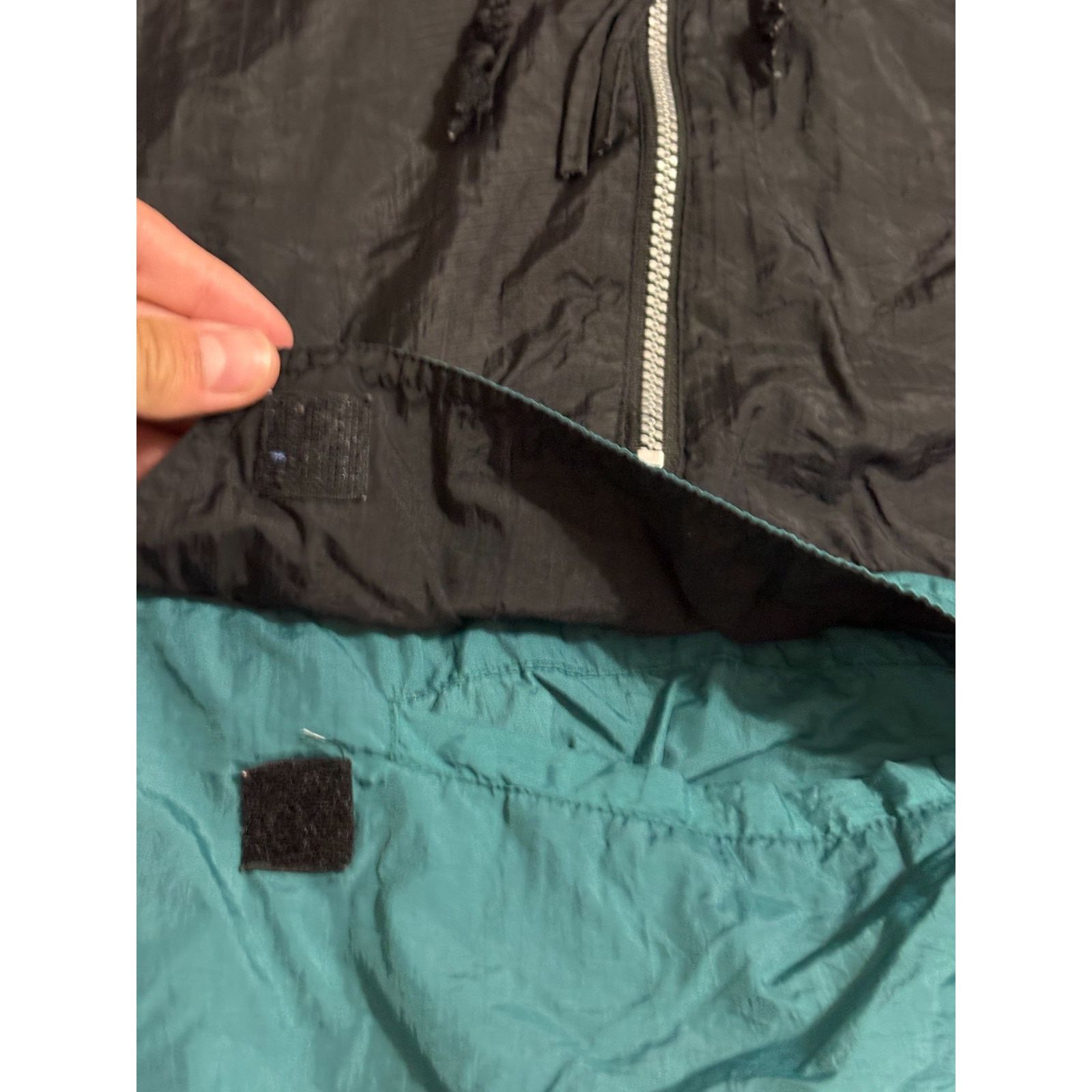 Spalding Vintage Spalding Green & Black Hooded Anorak Jacket - Men XL Size US XL / EU 56 / 4 - 3 Thumbnail